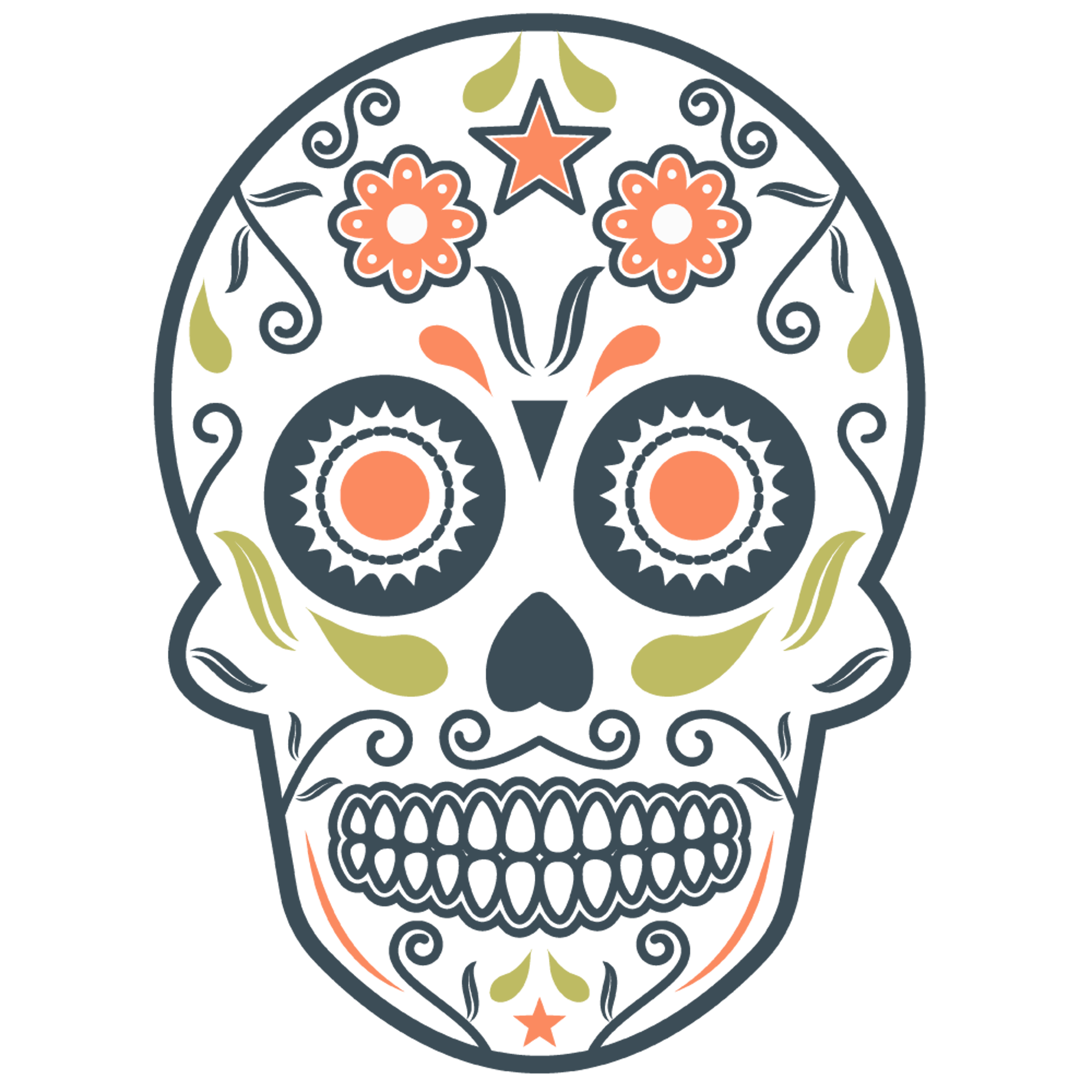 Day of the Dead Skull Mask 3