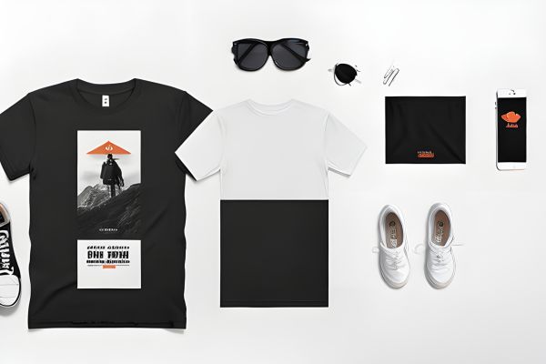 Minimalist branded clothing and accessories.