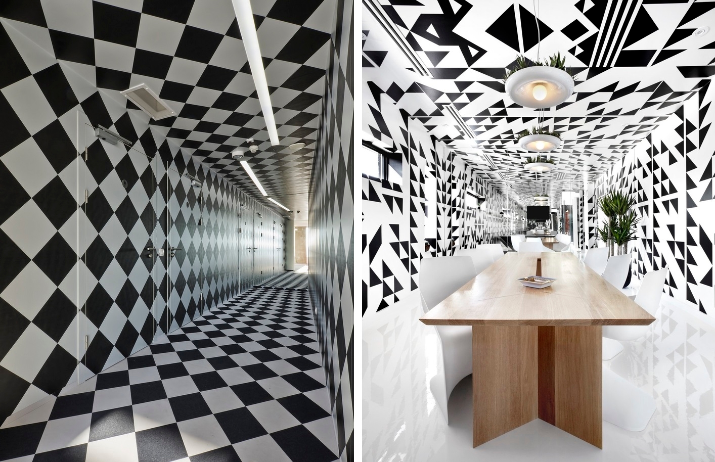 Floor to ceiling artwork