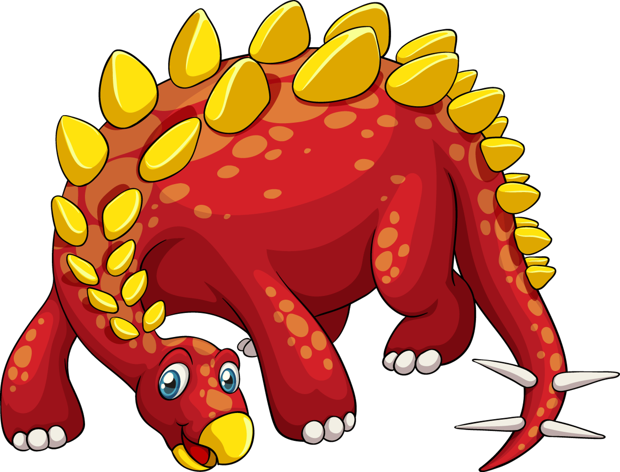 Stegosaurus Red Dinosaur