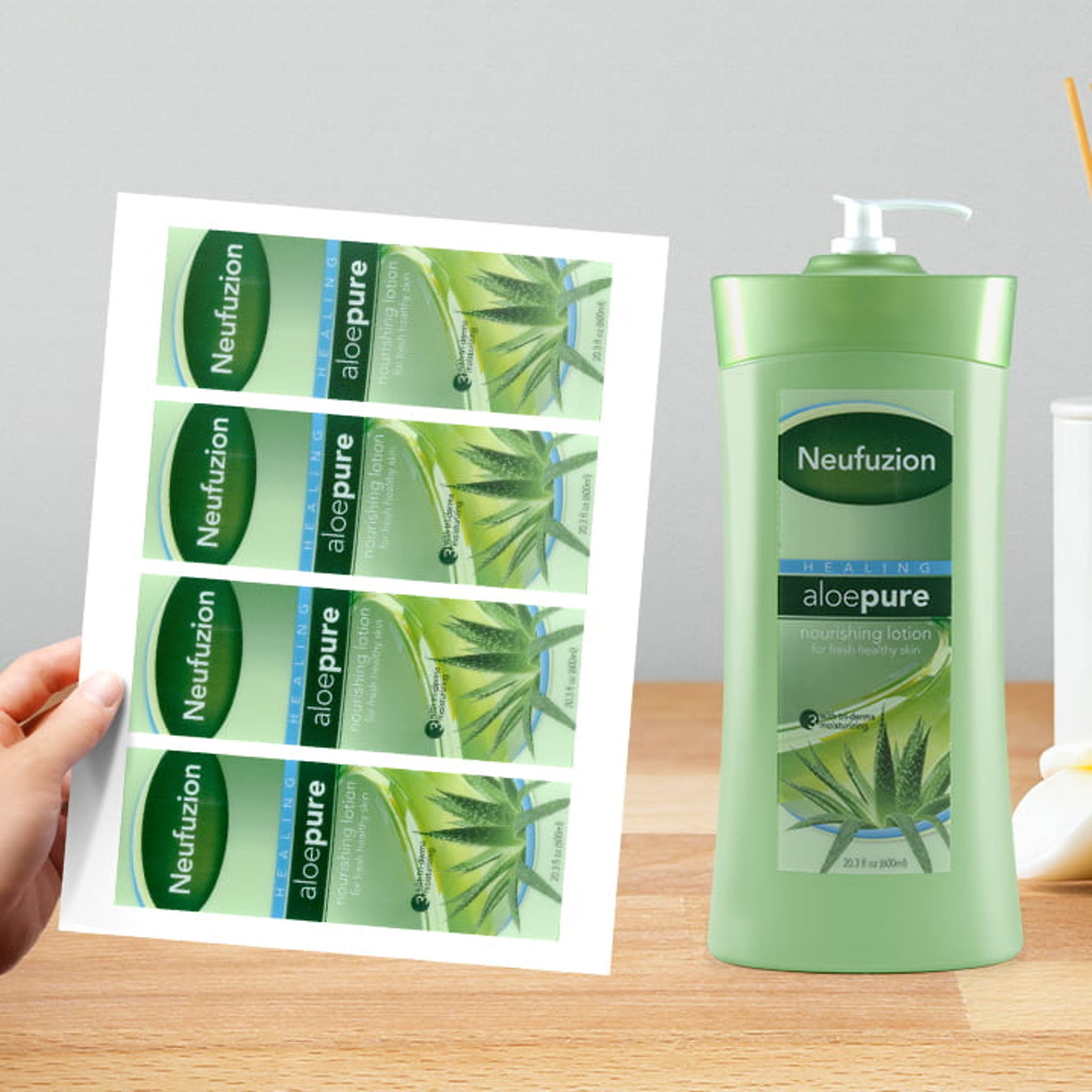 Custom Glossy White Vinyl Labels