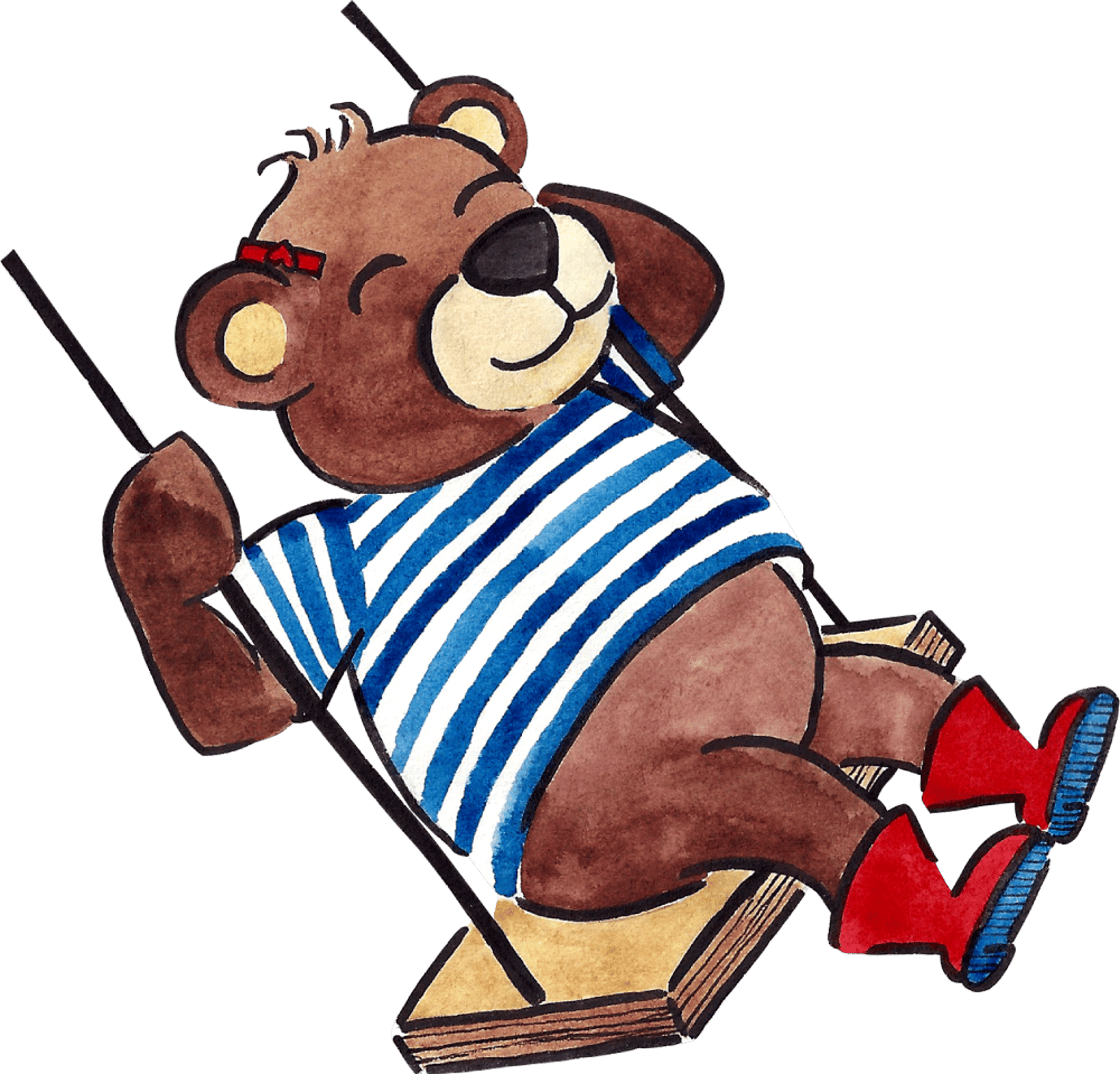 Bear on a Swing