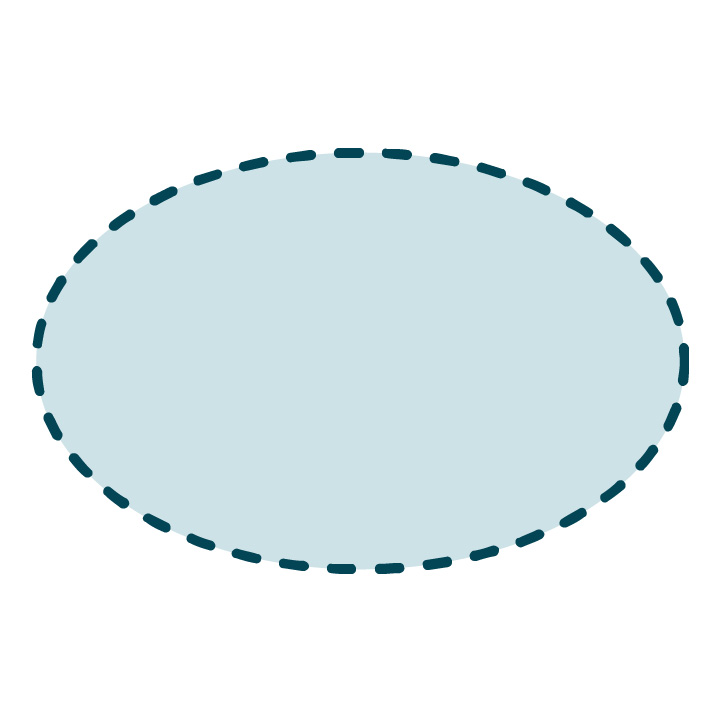 Medium Oval Bumper Sticker – 9" × 6"