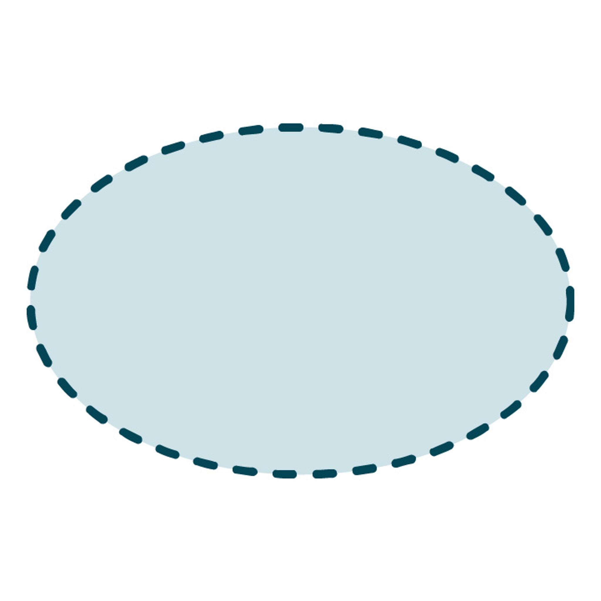 Medium Oval Bumper Sticker – 9" × 6"