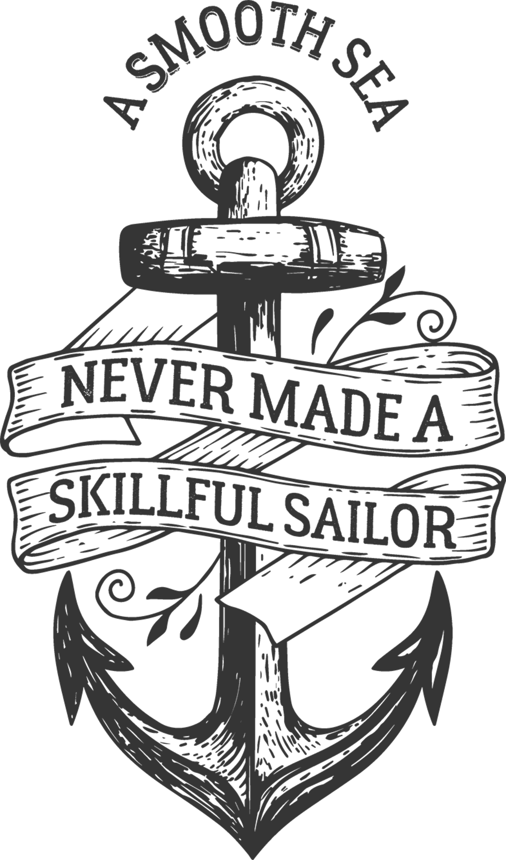 Smooth Sea Motivational Quote