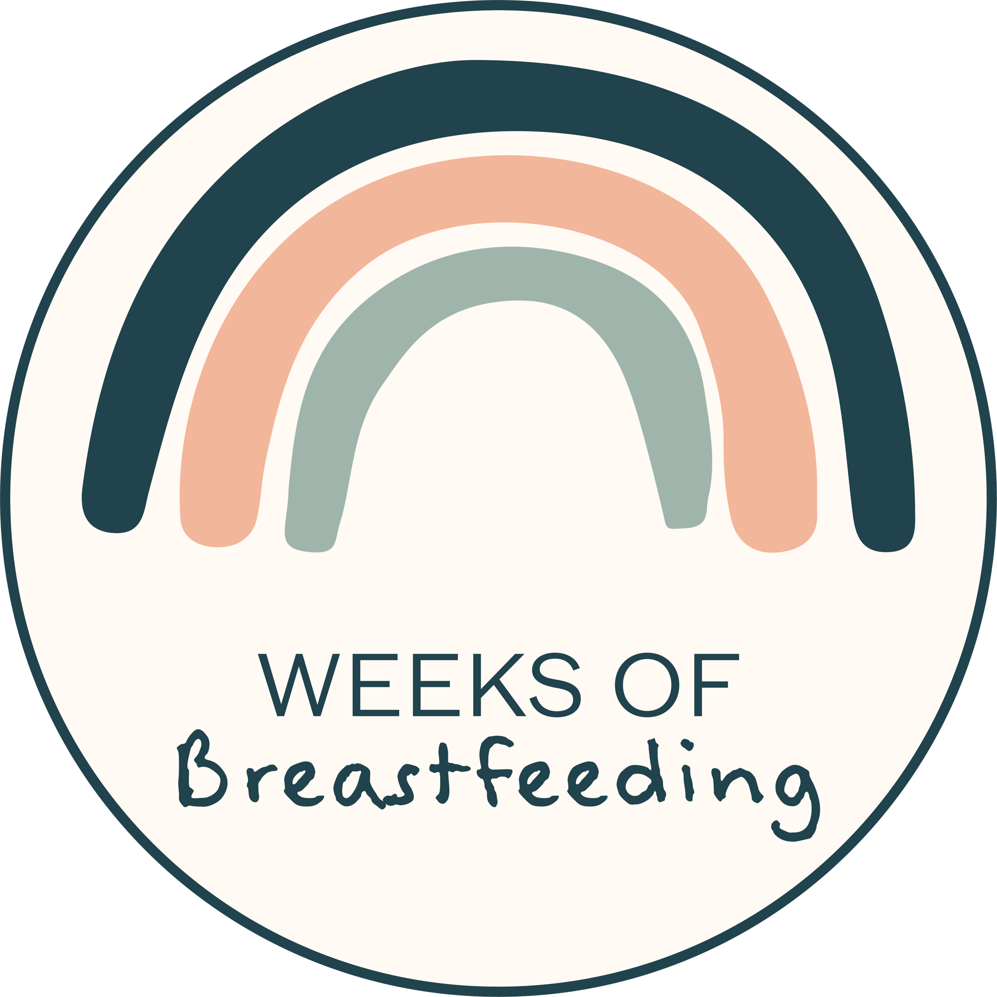 Rainbow Weeks Of Breastfeeding