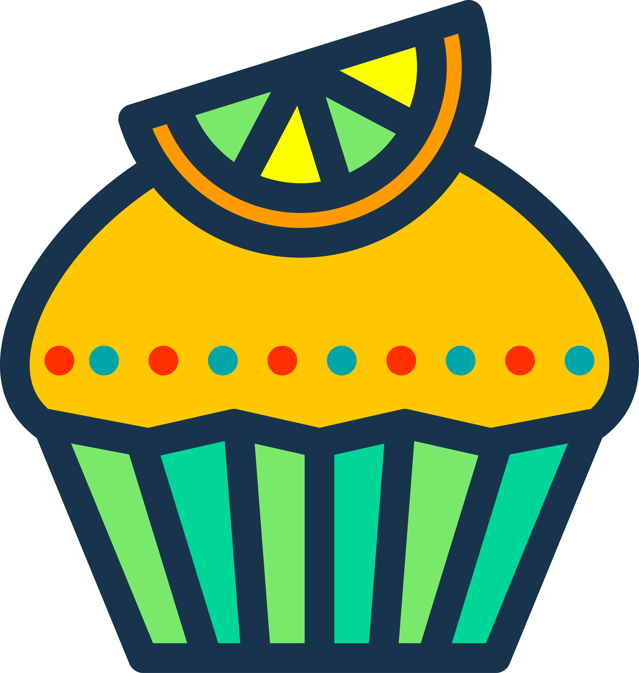 Orange Cupcake