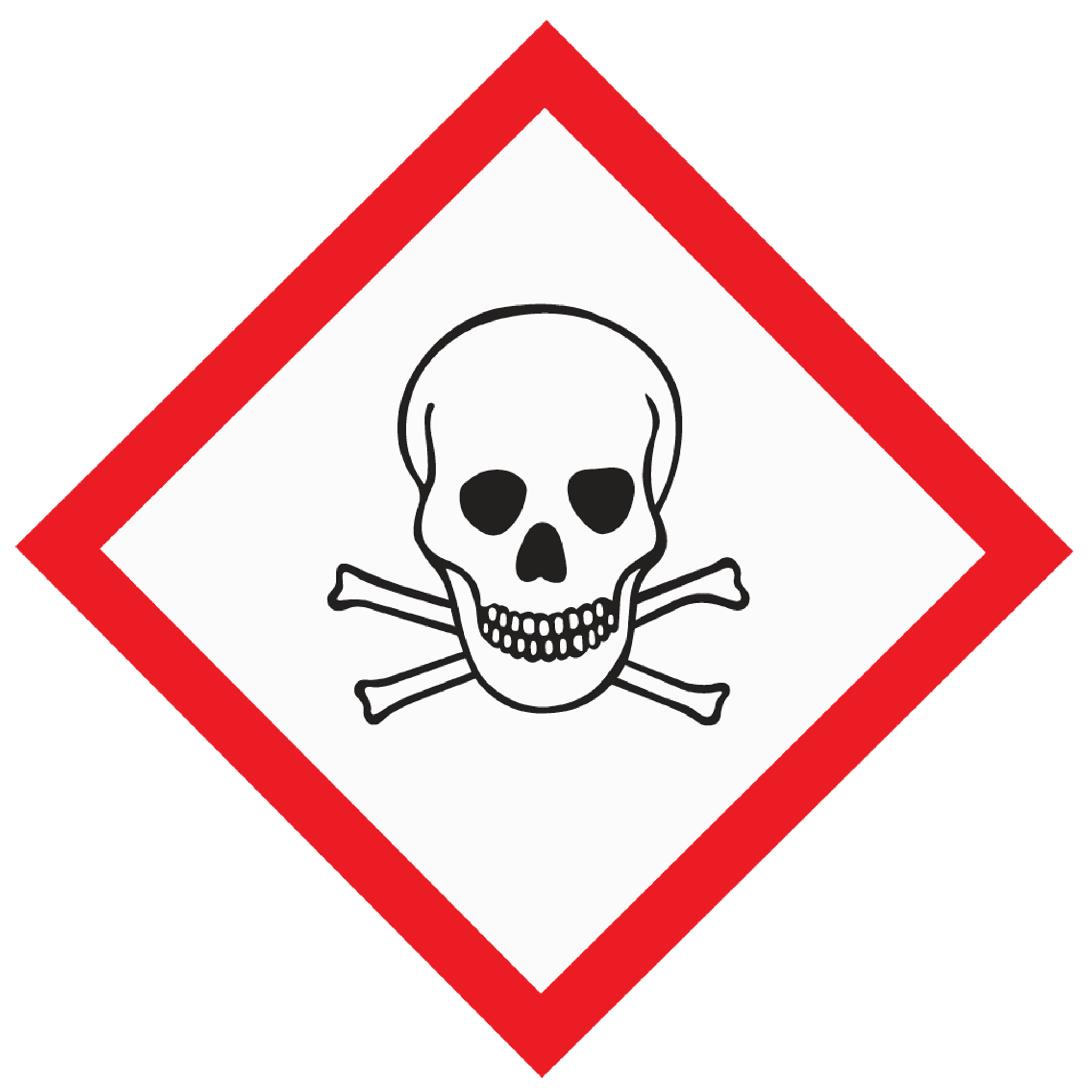 Danger Poison Skull and Crossbones