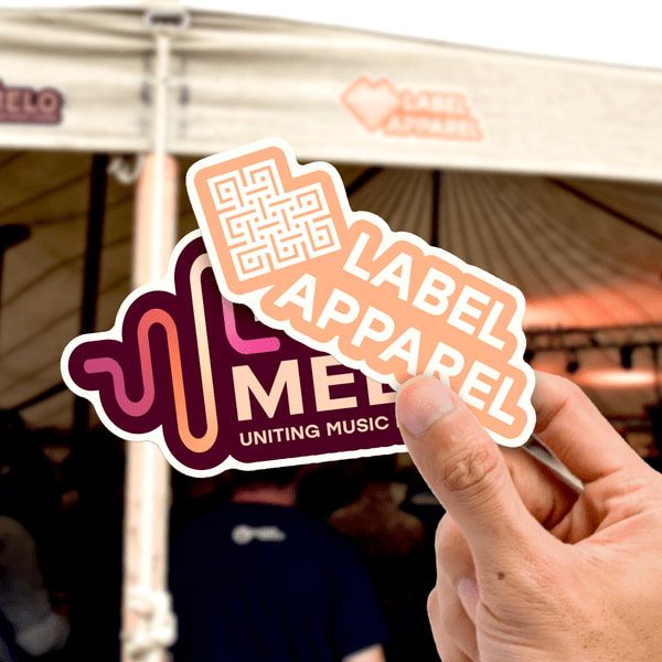 Create sticker handouts to promote yourself at gatherings and festivals