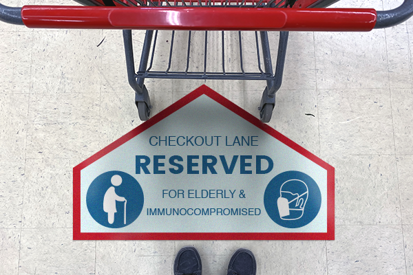 Create space for the elderly and immunocompromised