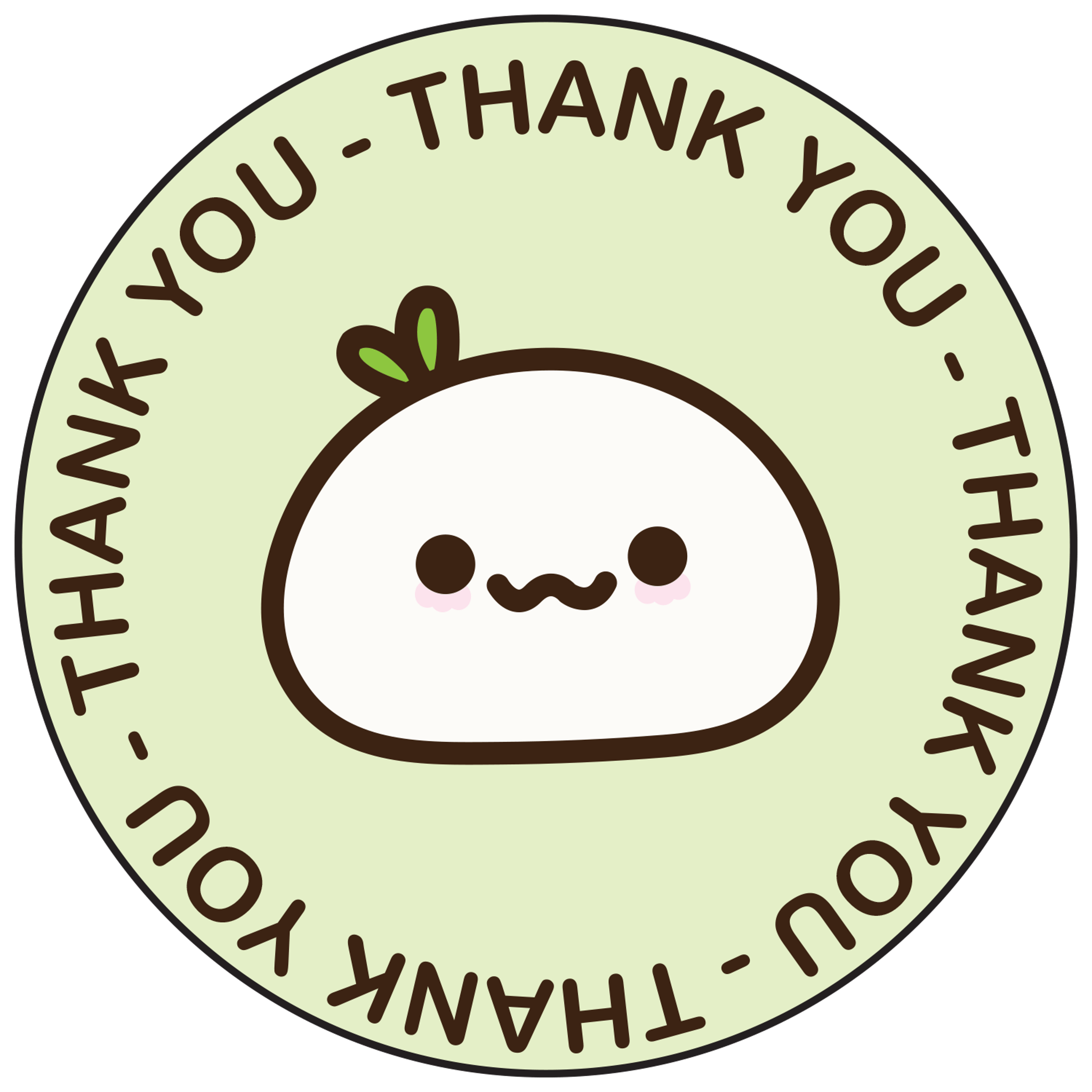 Thank You Mochi Wording
