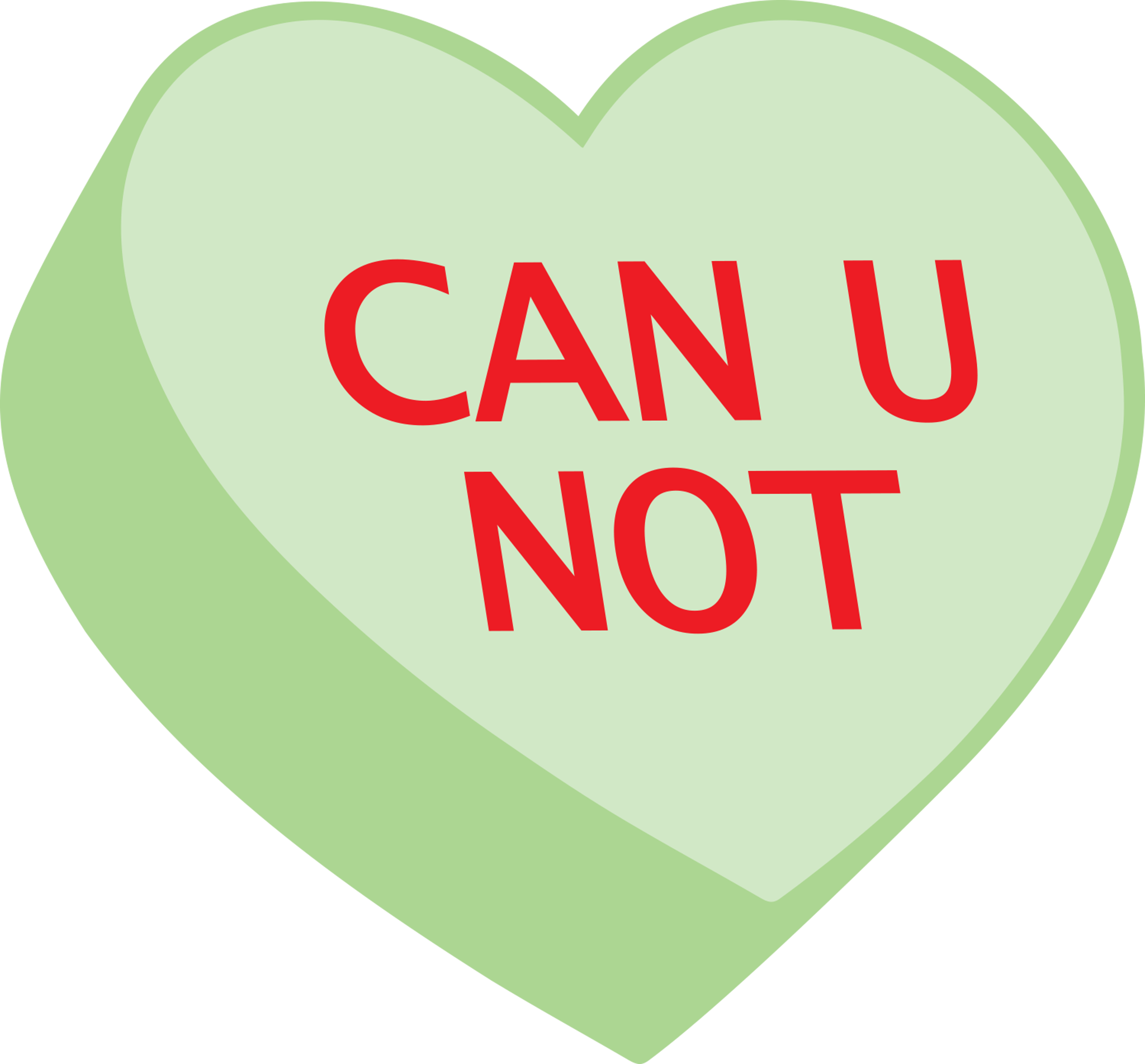 Candy Heart Can U Not
