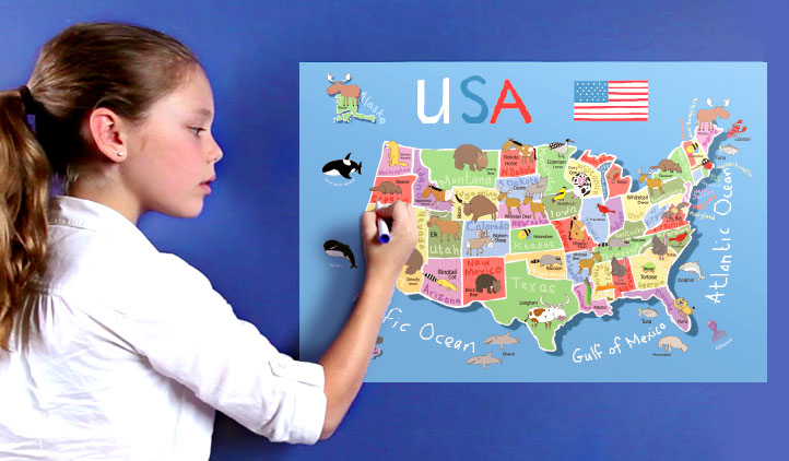 Map Wall Decals