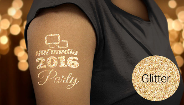 metallic temporary tattoo temporary tattoo, glitter tattoo, marketing, events