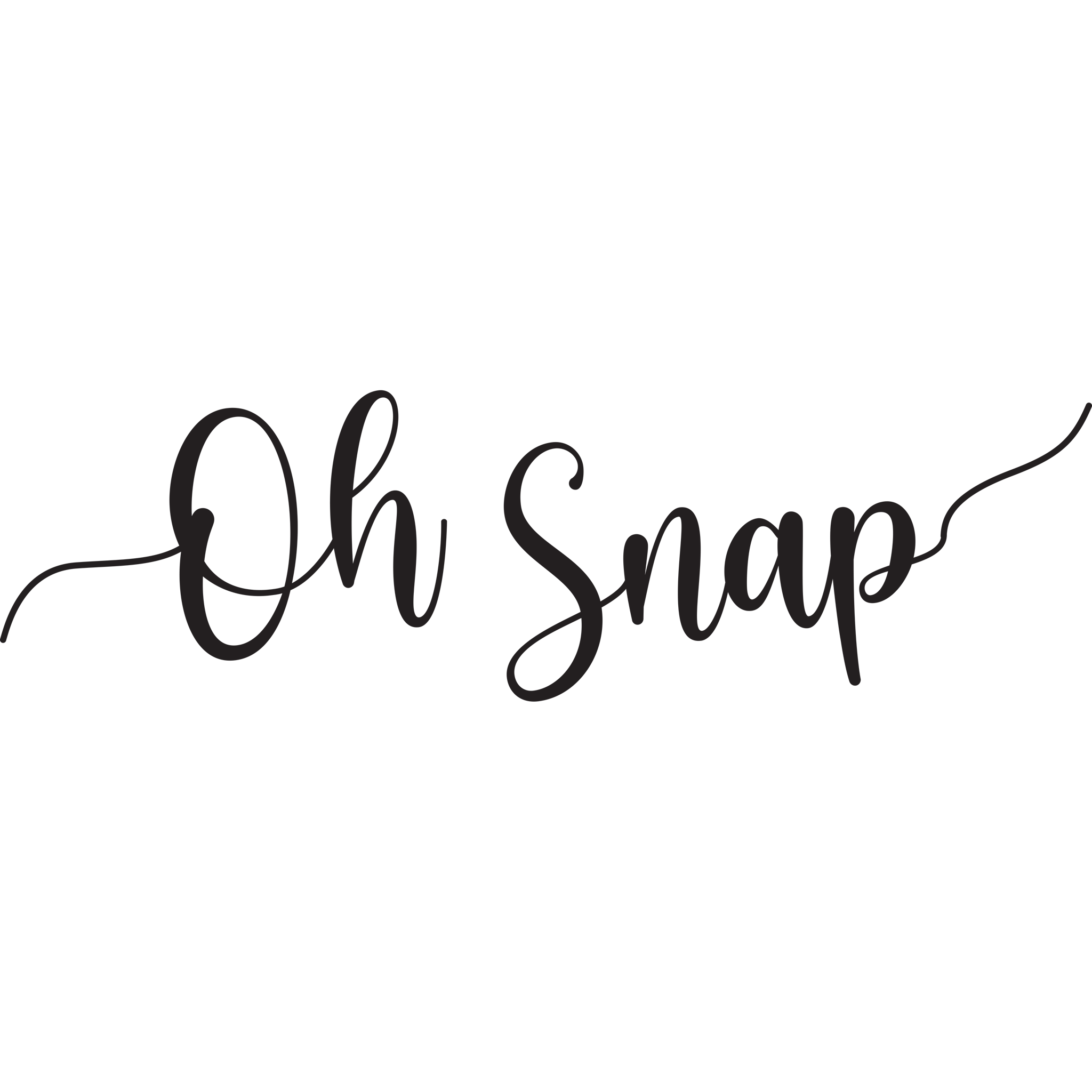 Oh Snap Lettering