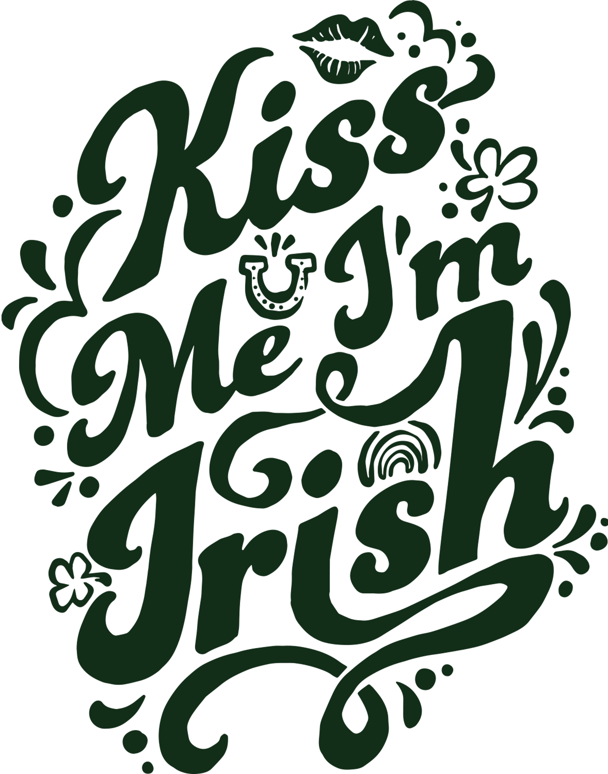 Kiss Me I'm Irish Green
