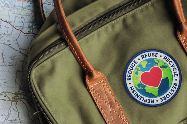 Earth Day Recycle Reuse Reduce Custom Patch