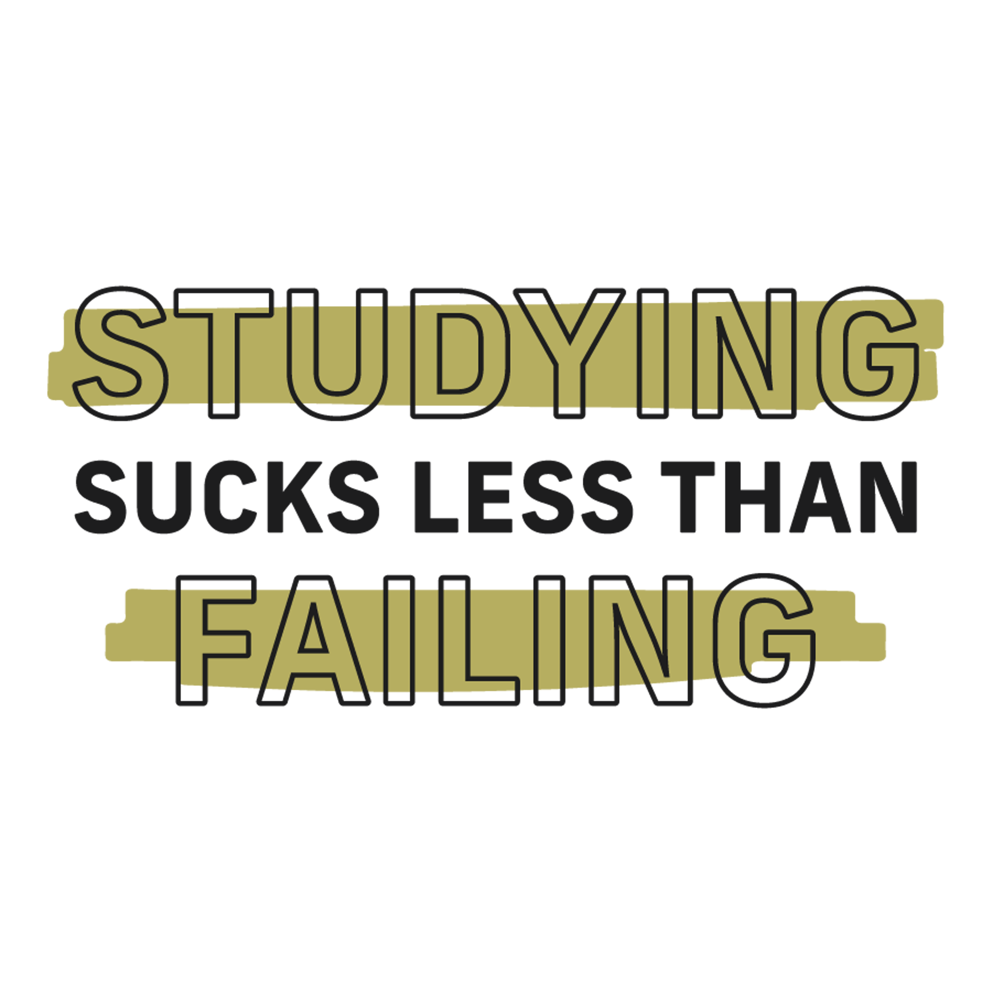 School Studying Sucks Less Than Failing