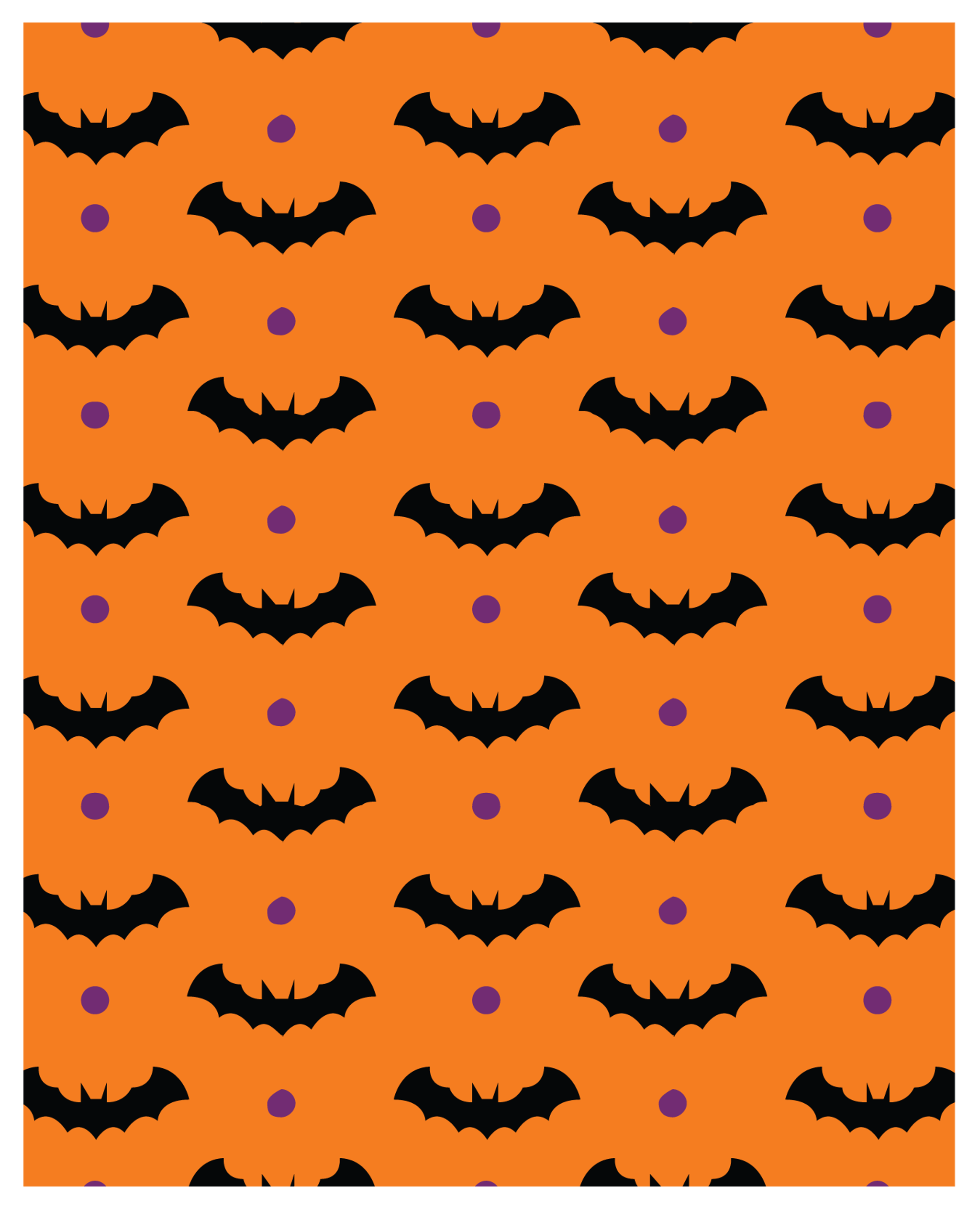 Halloween Bat Pattern