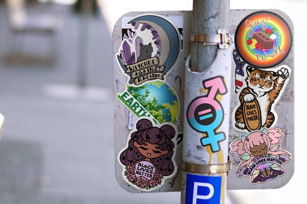 Calling attention to activism efforts and political views