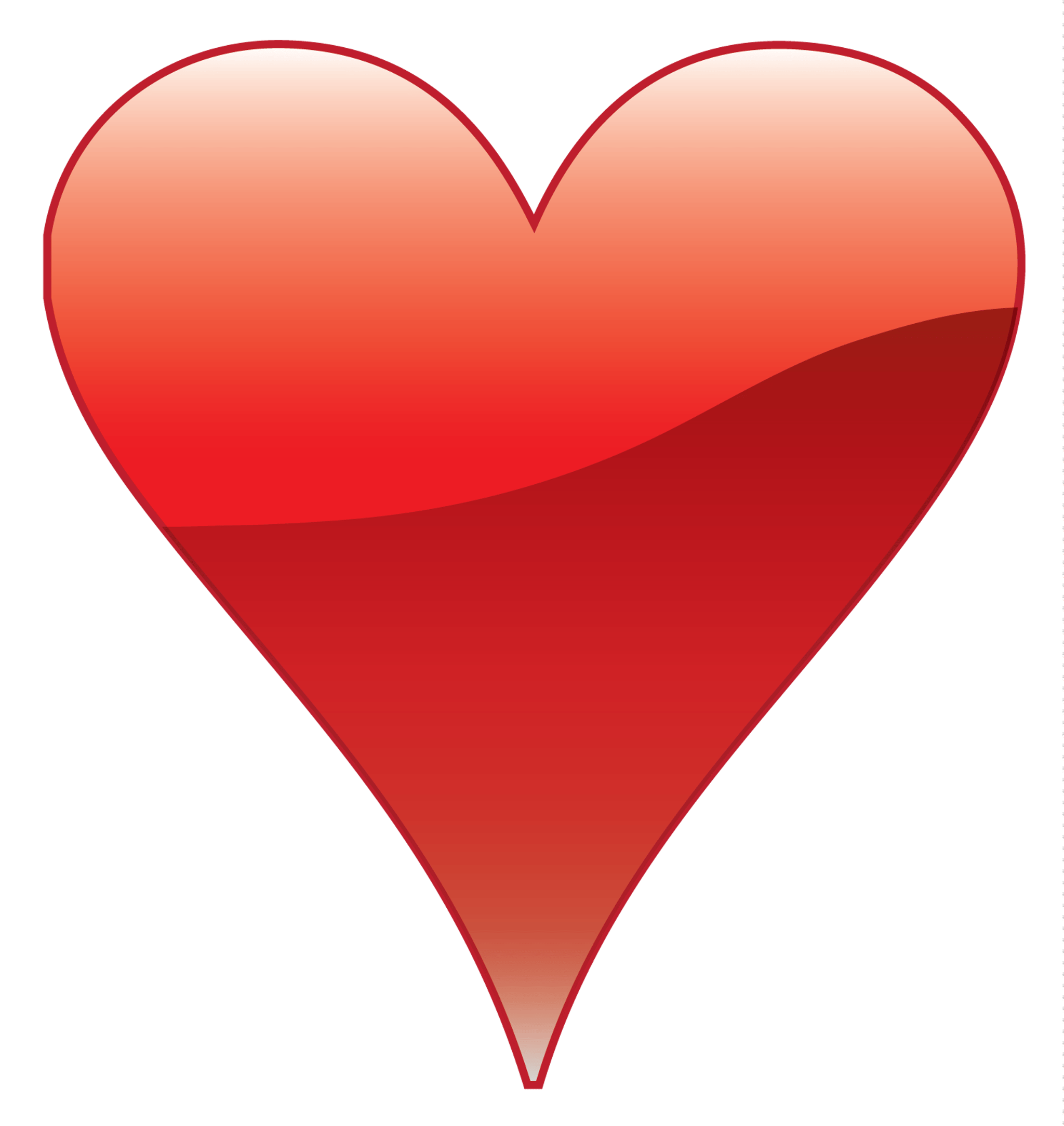 Glossy Red Love Heart