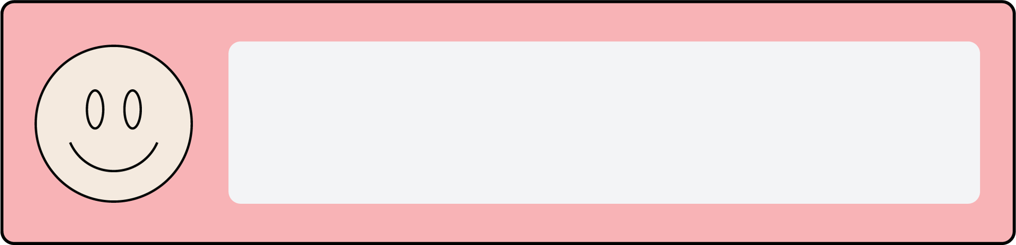Smiley Label Pink