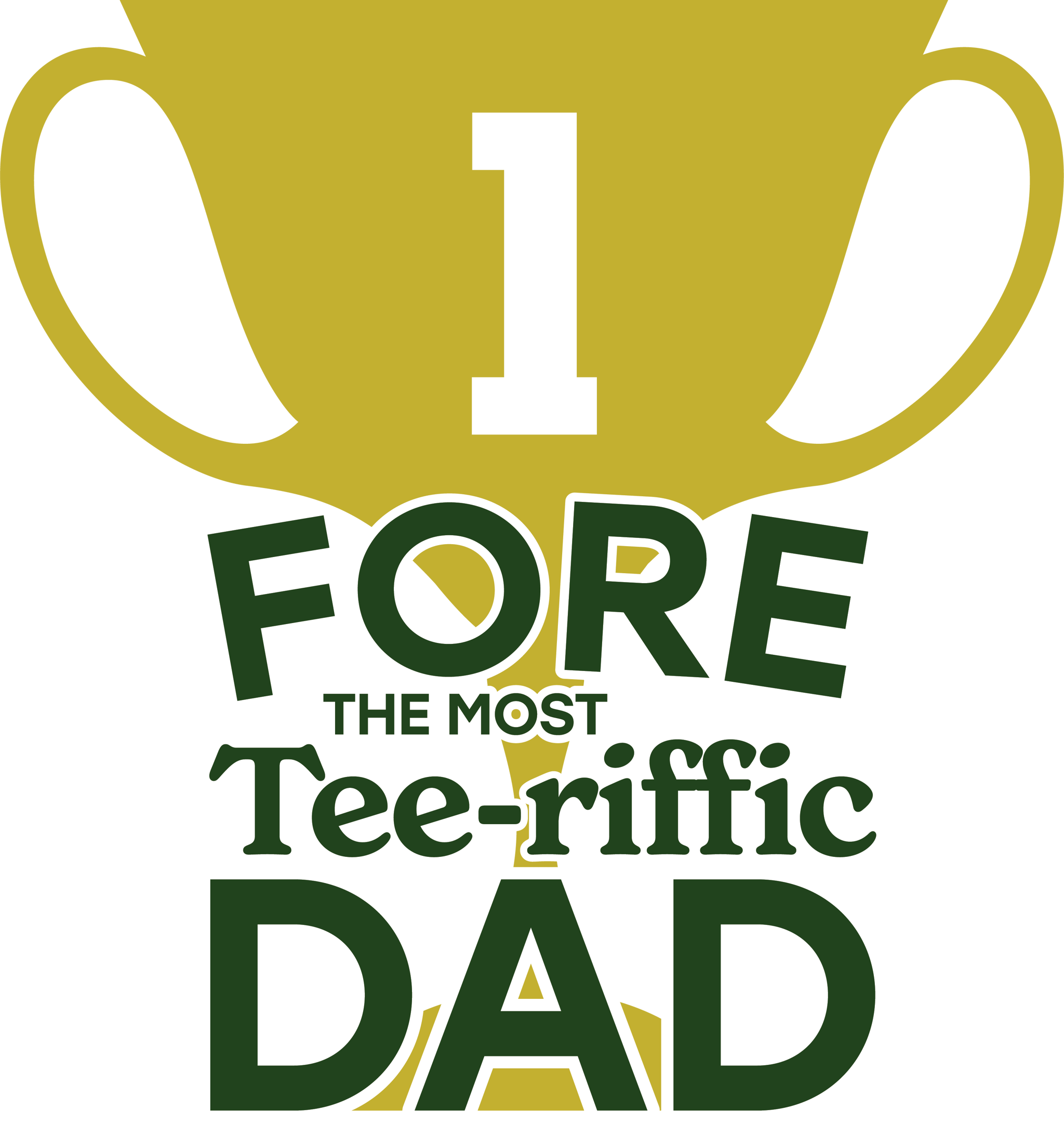 Fore Tee-rrific Dad Trophy