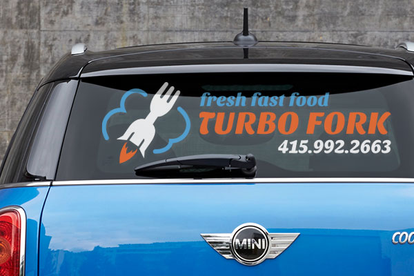 Custom car window decal