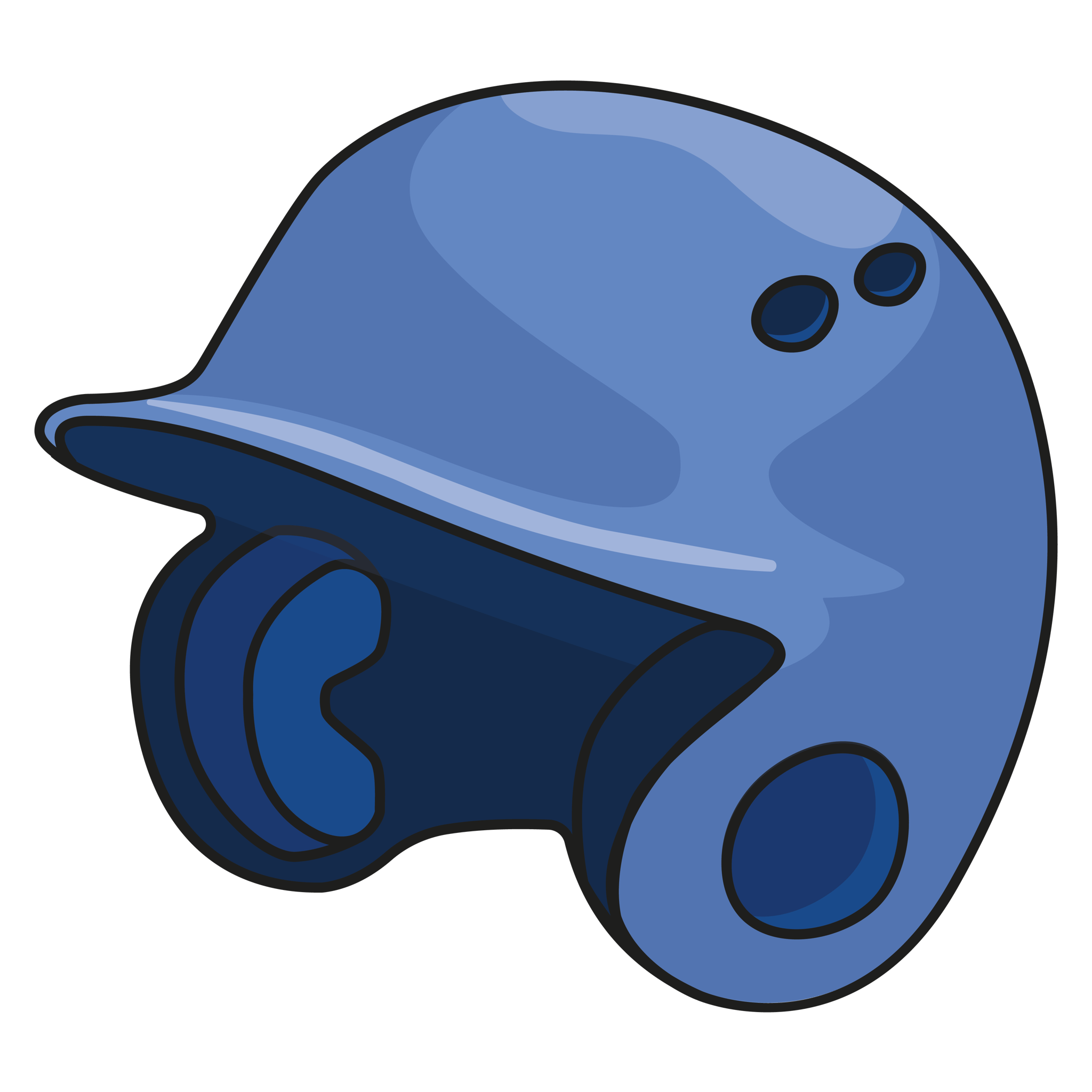Blue Baseball Helmet