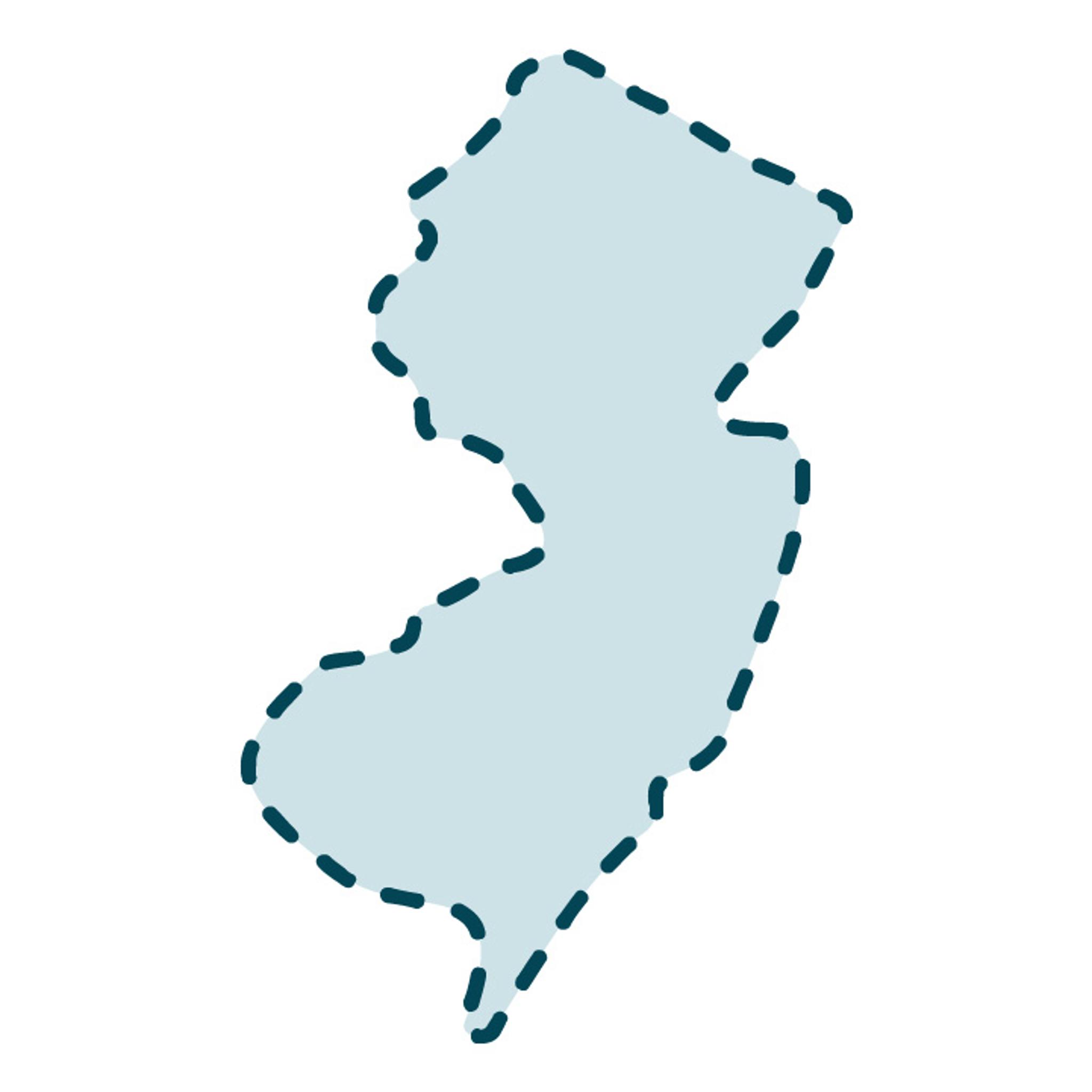 USA New Jersey State Template 