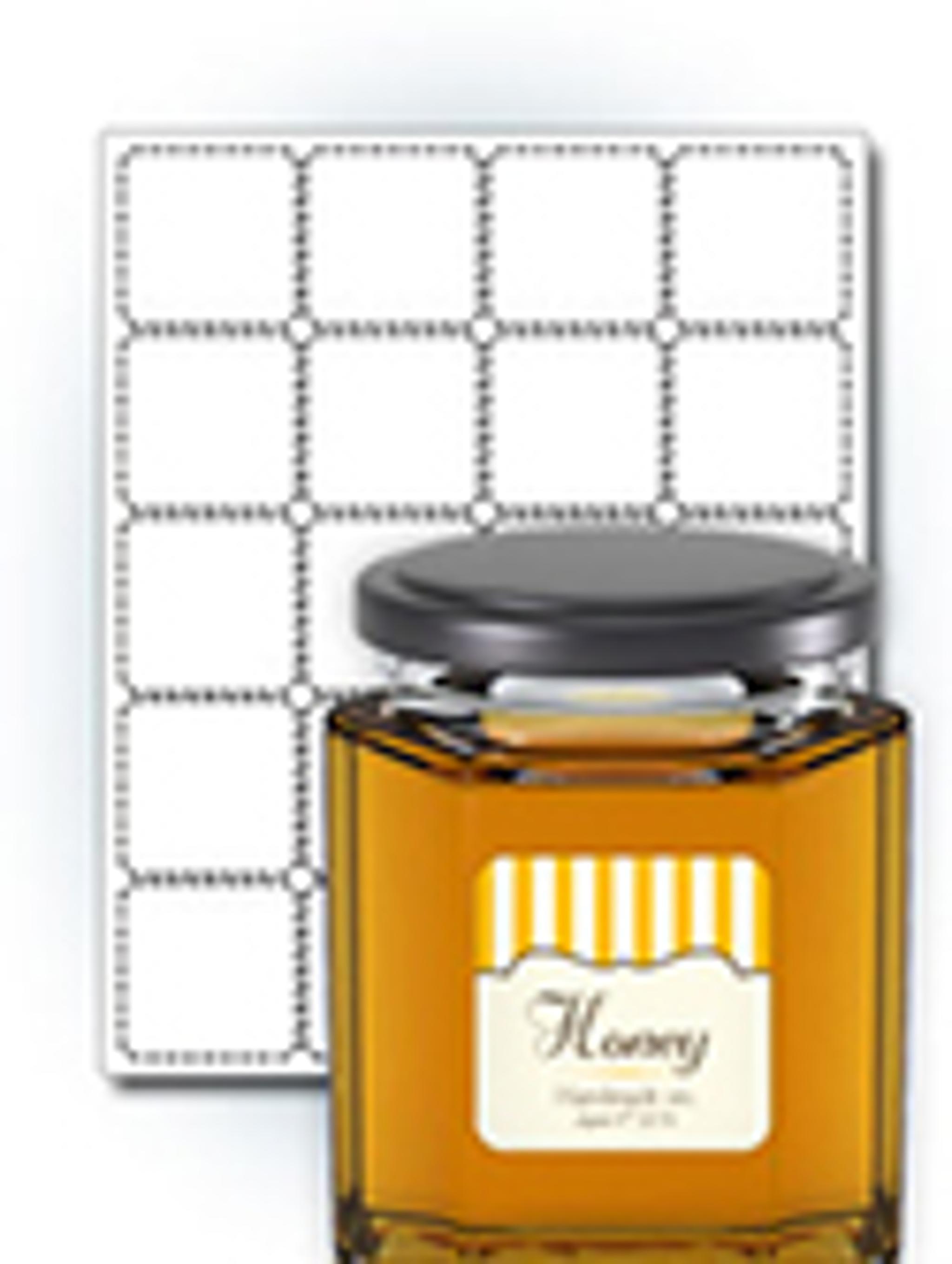 2" x 2" Square Jar Labels