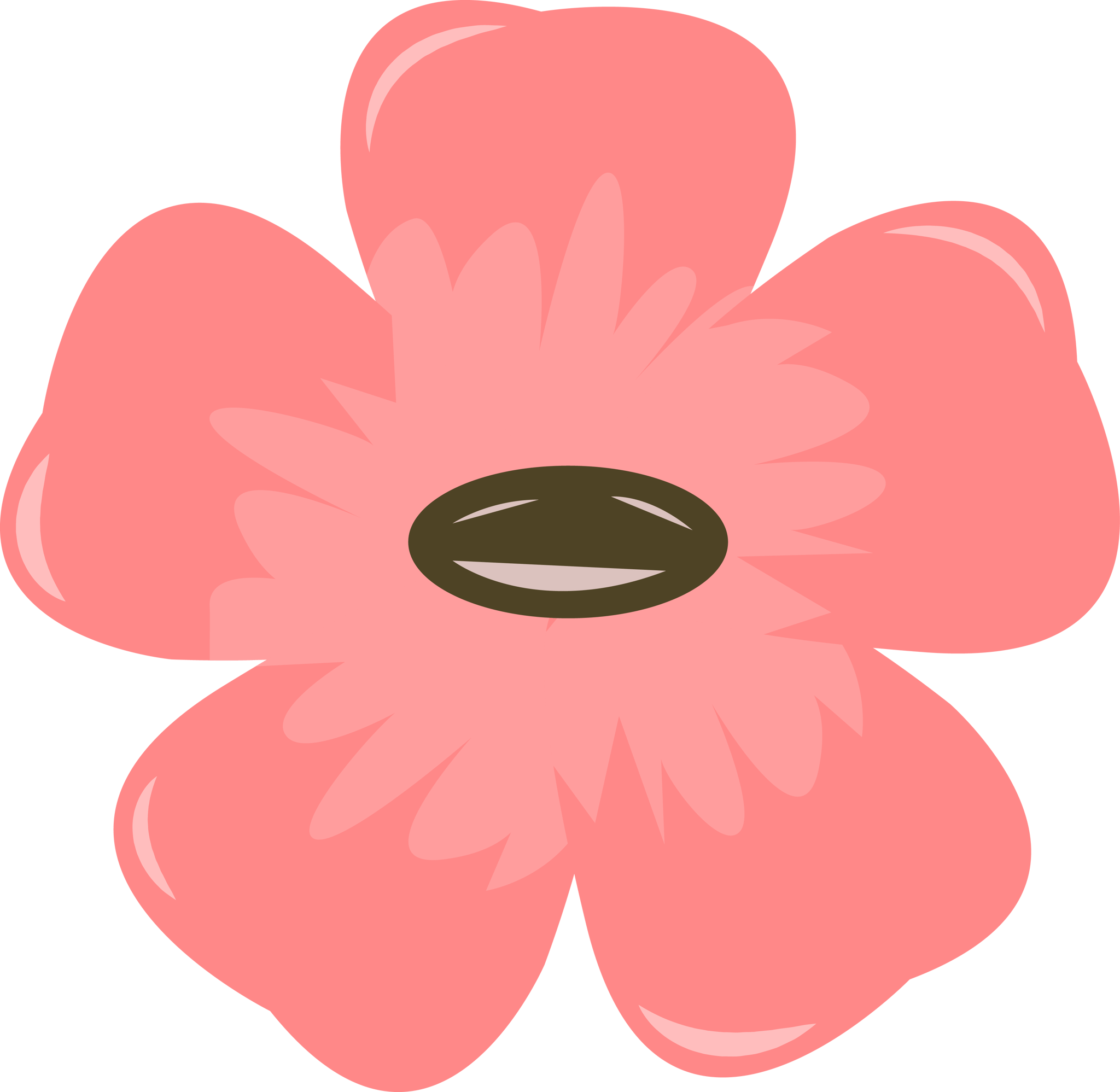Graphic Pink Flower