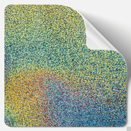 Custom glitter stickers