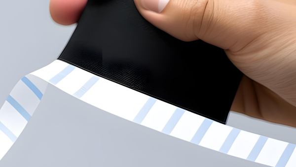 Individual Uses Double-Sided Tape to Make a Sticker Sticky