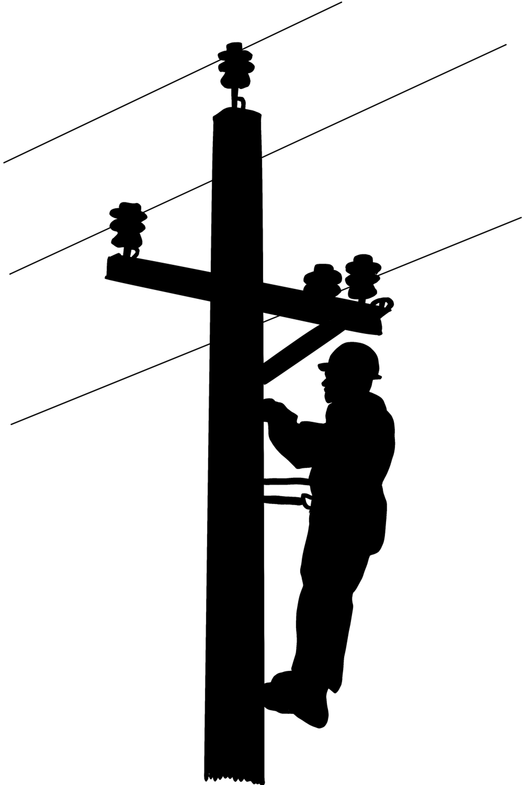 Linemen Silhouette 6