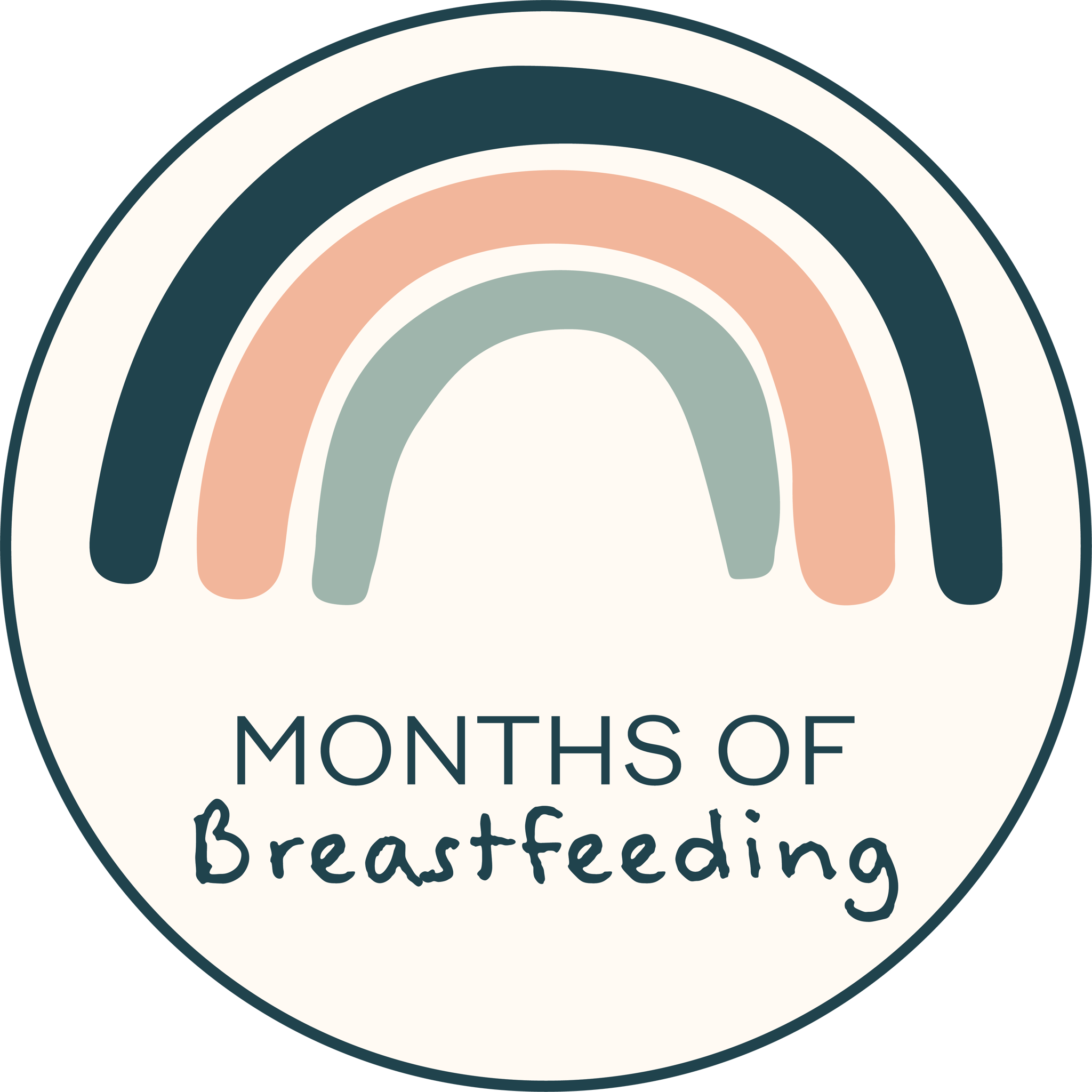 Rainbow Months Of Breastfeeding