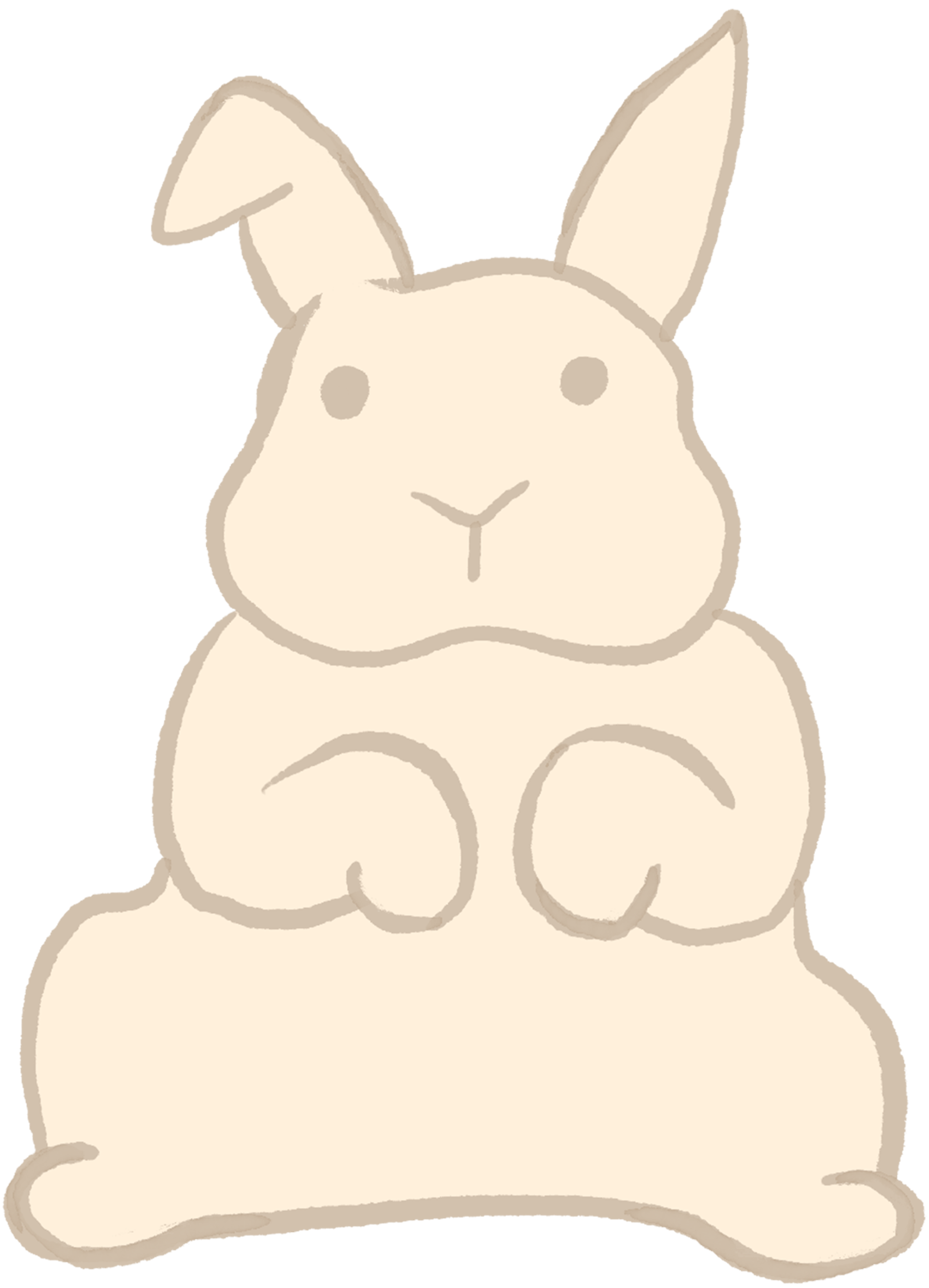 Rabbit Doodle Sitting