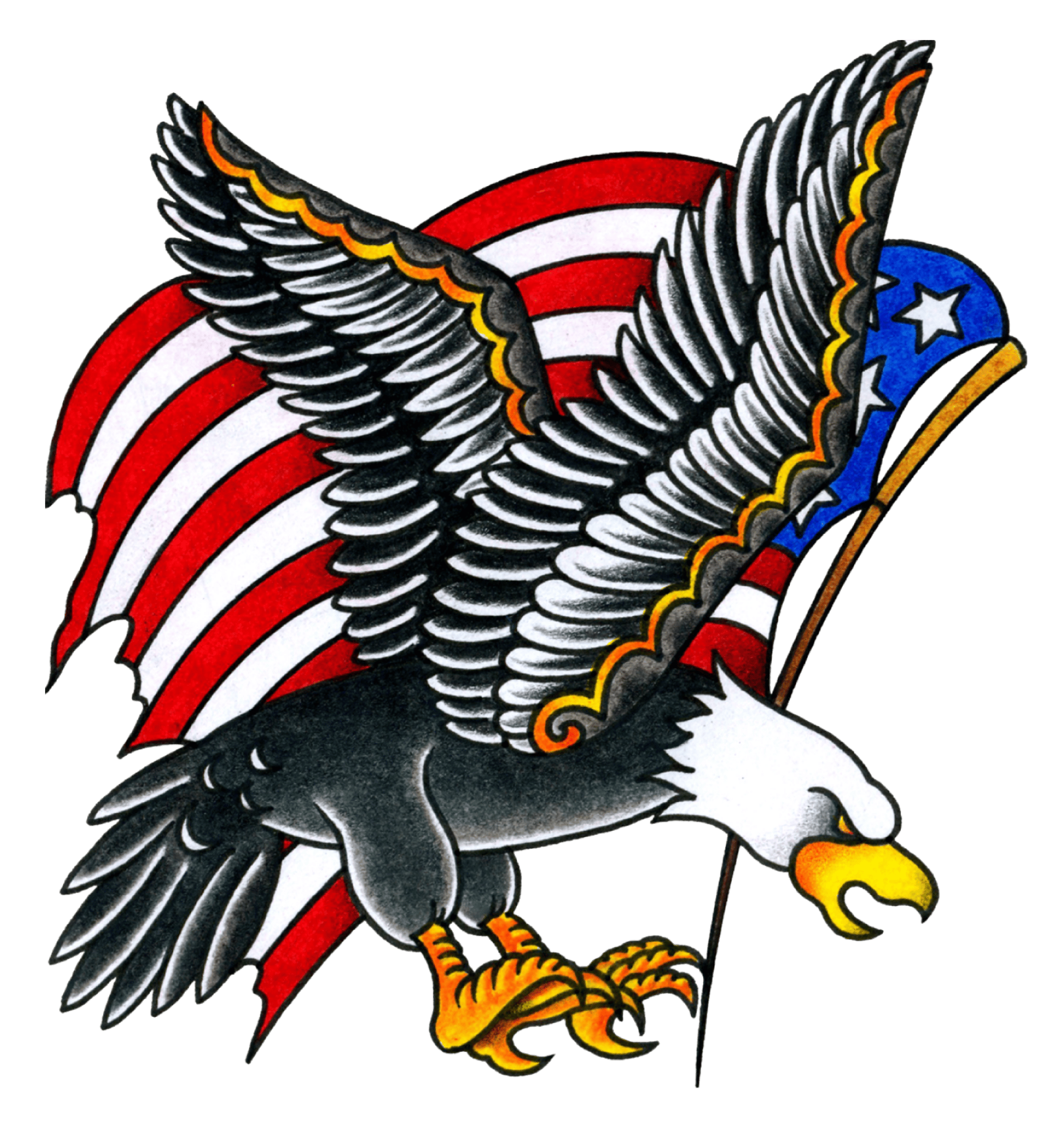 Eagle and Flag