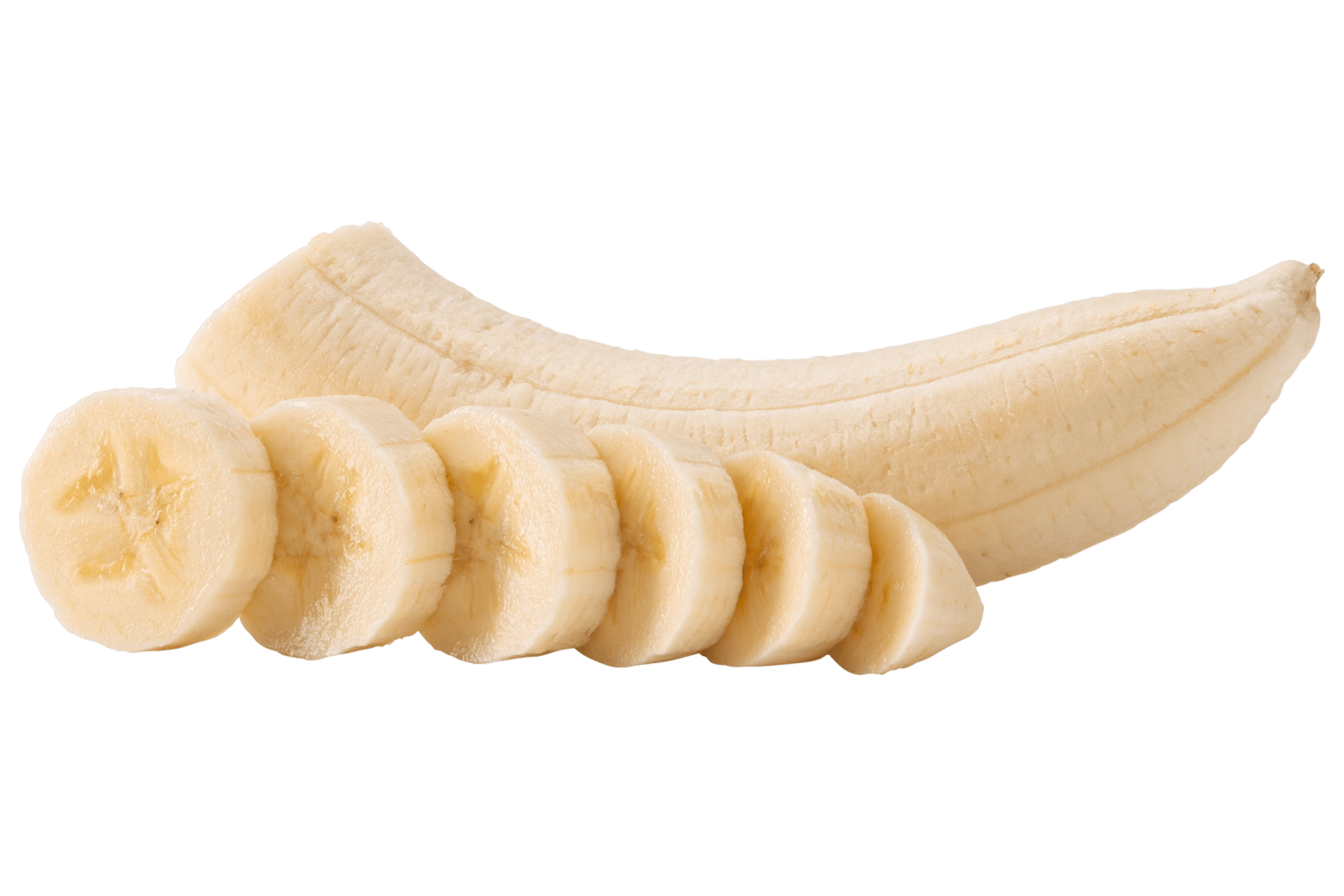 Banana peeled and sliced