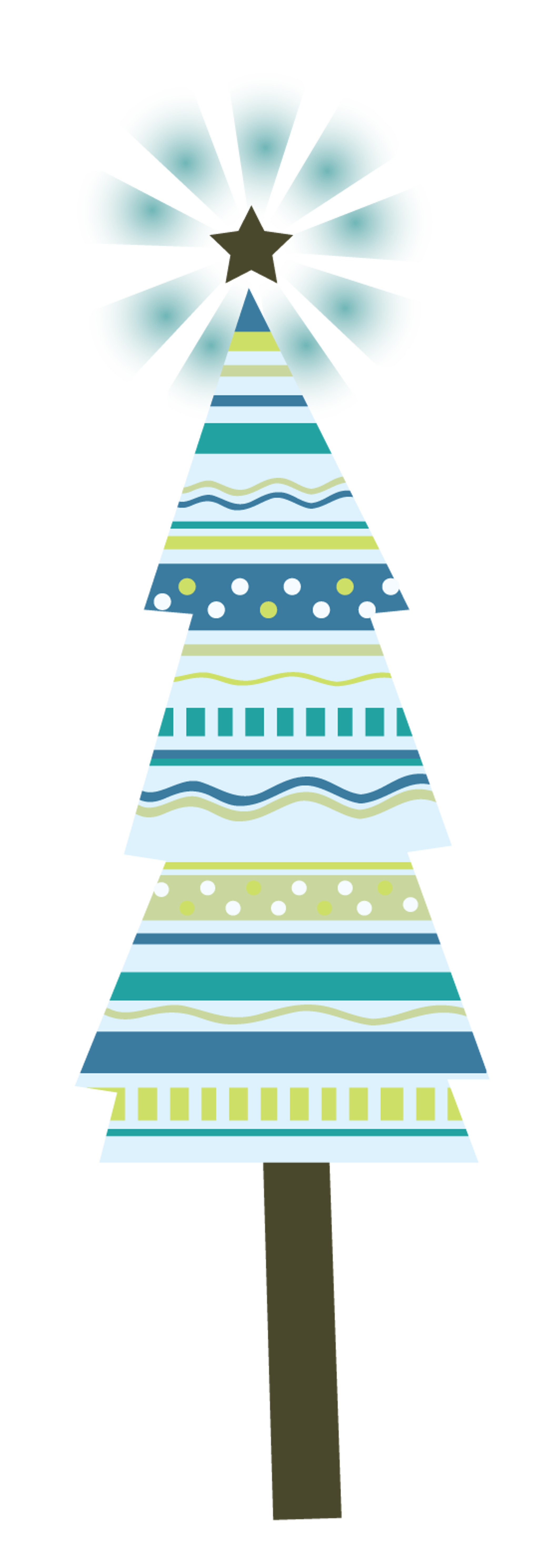 Light Patterned Christmas Tree