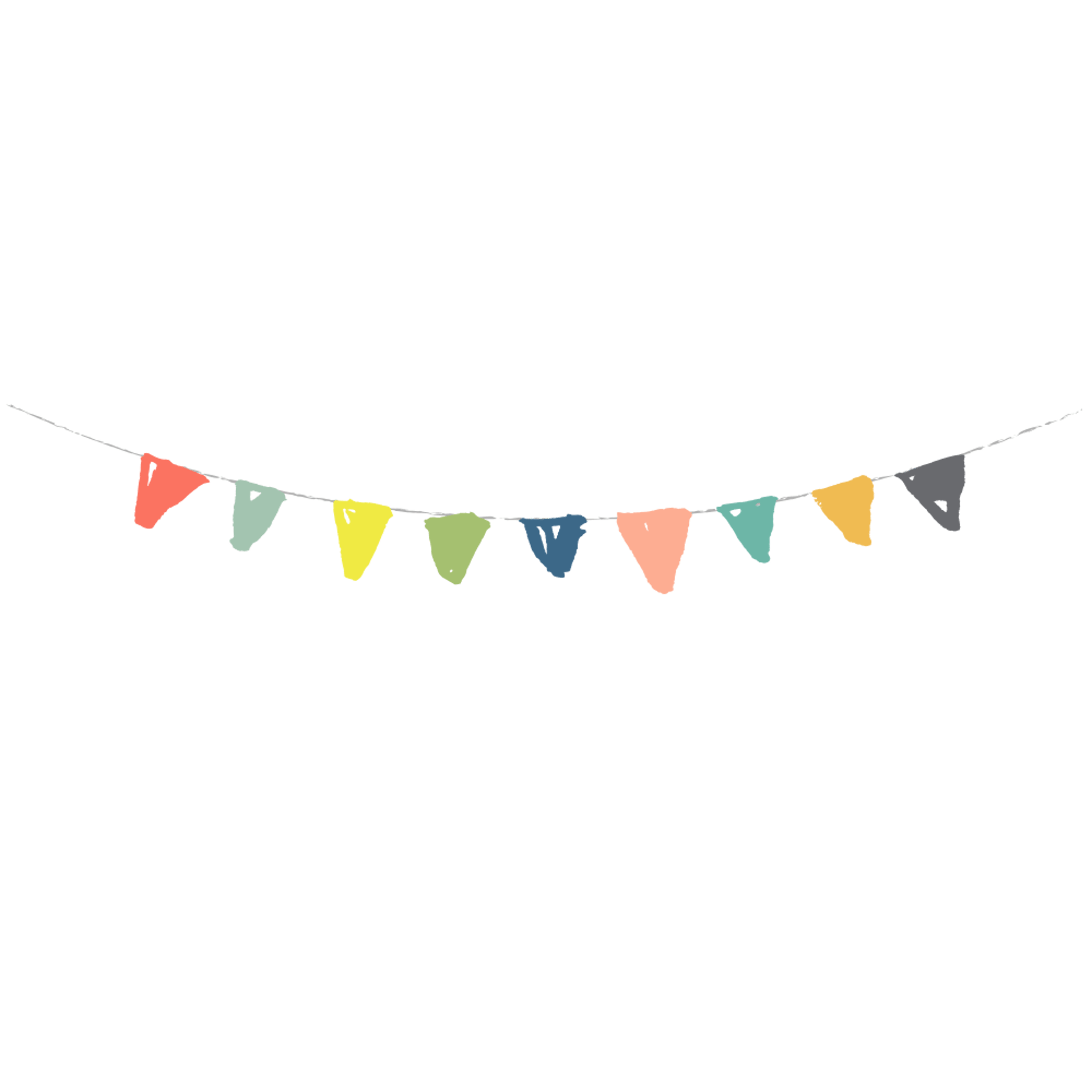Rainbow Triangle Sketch Banner