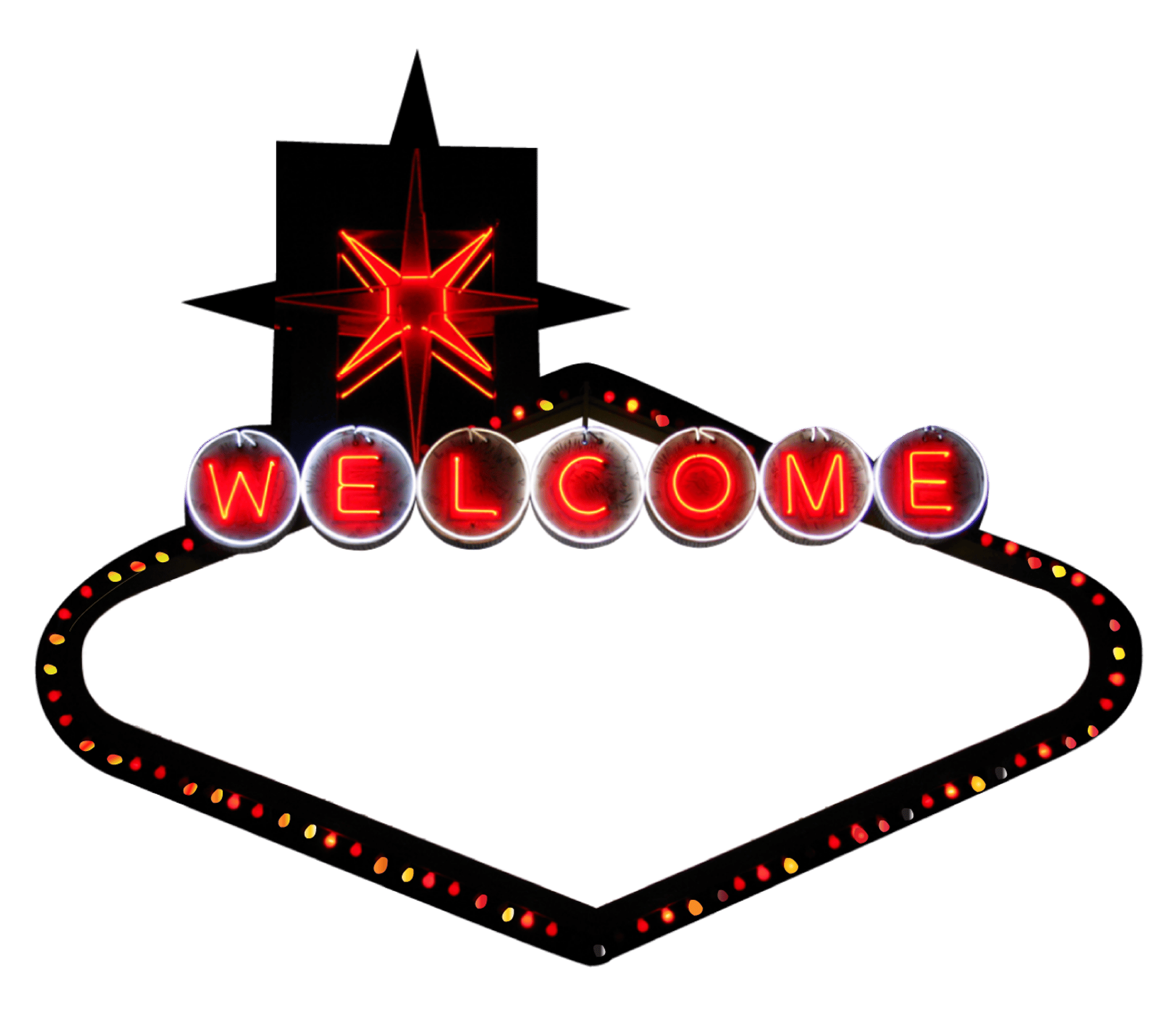Vegas Sign Blank