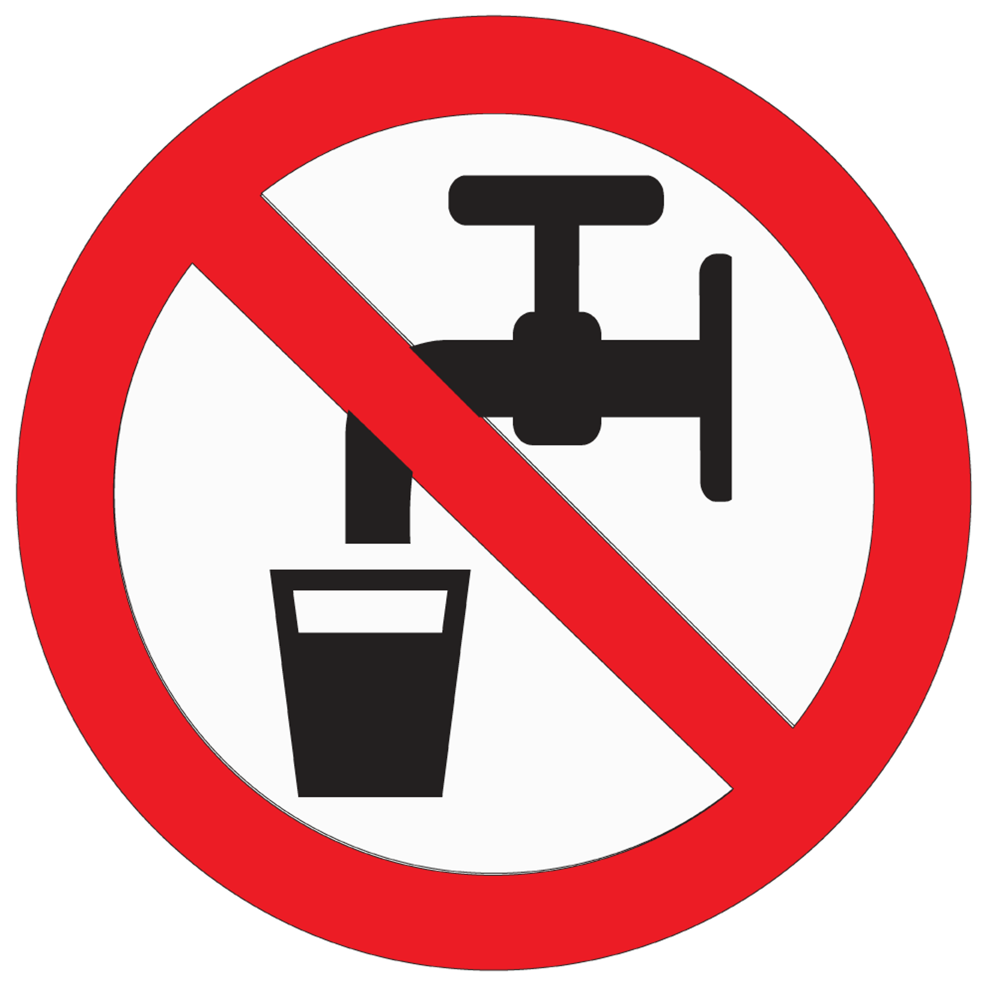 Warning No Driking