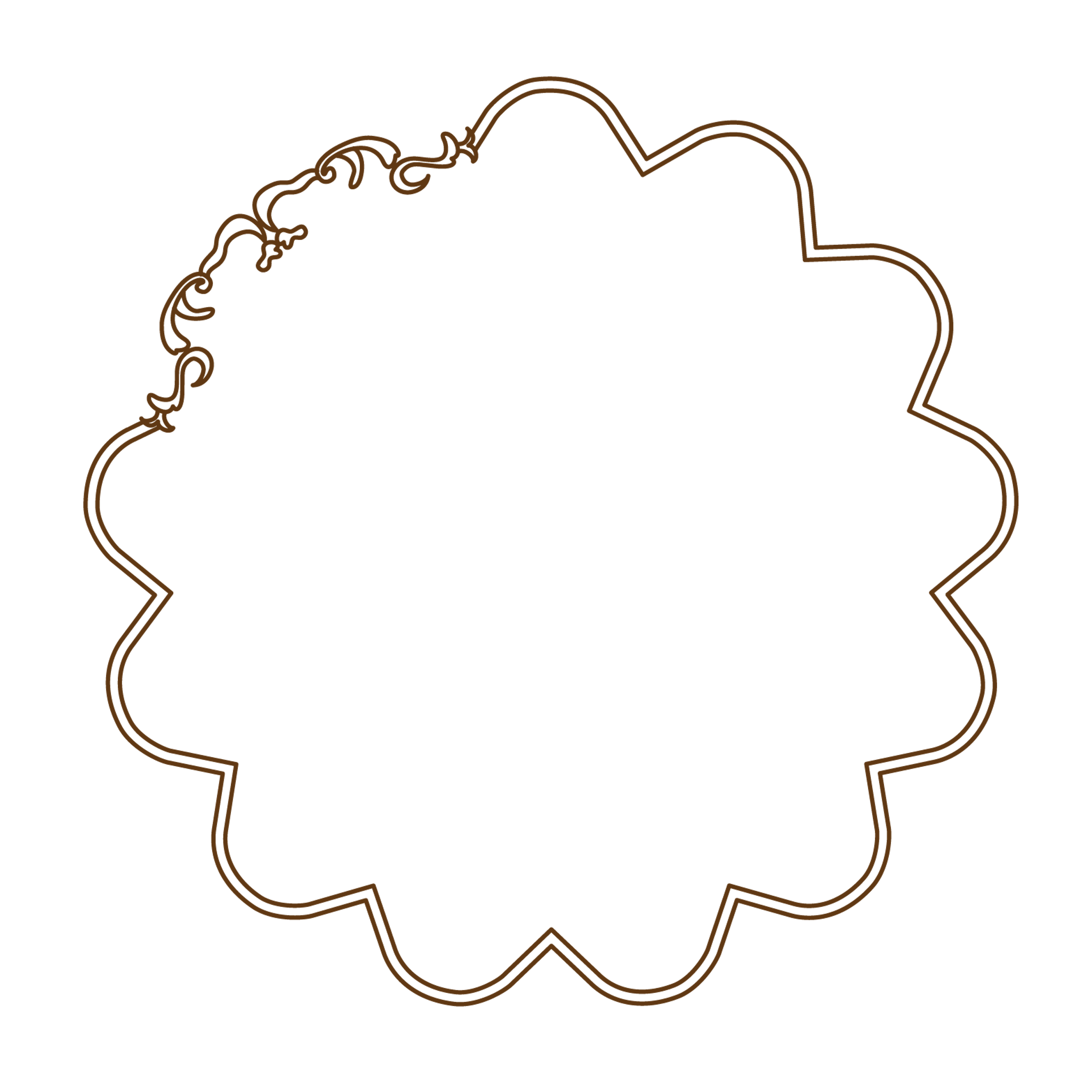 Victorian Scallop Border