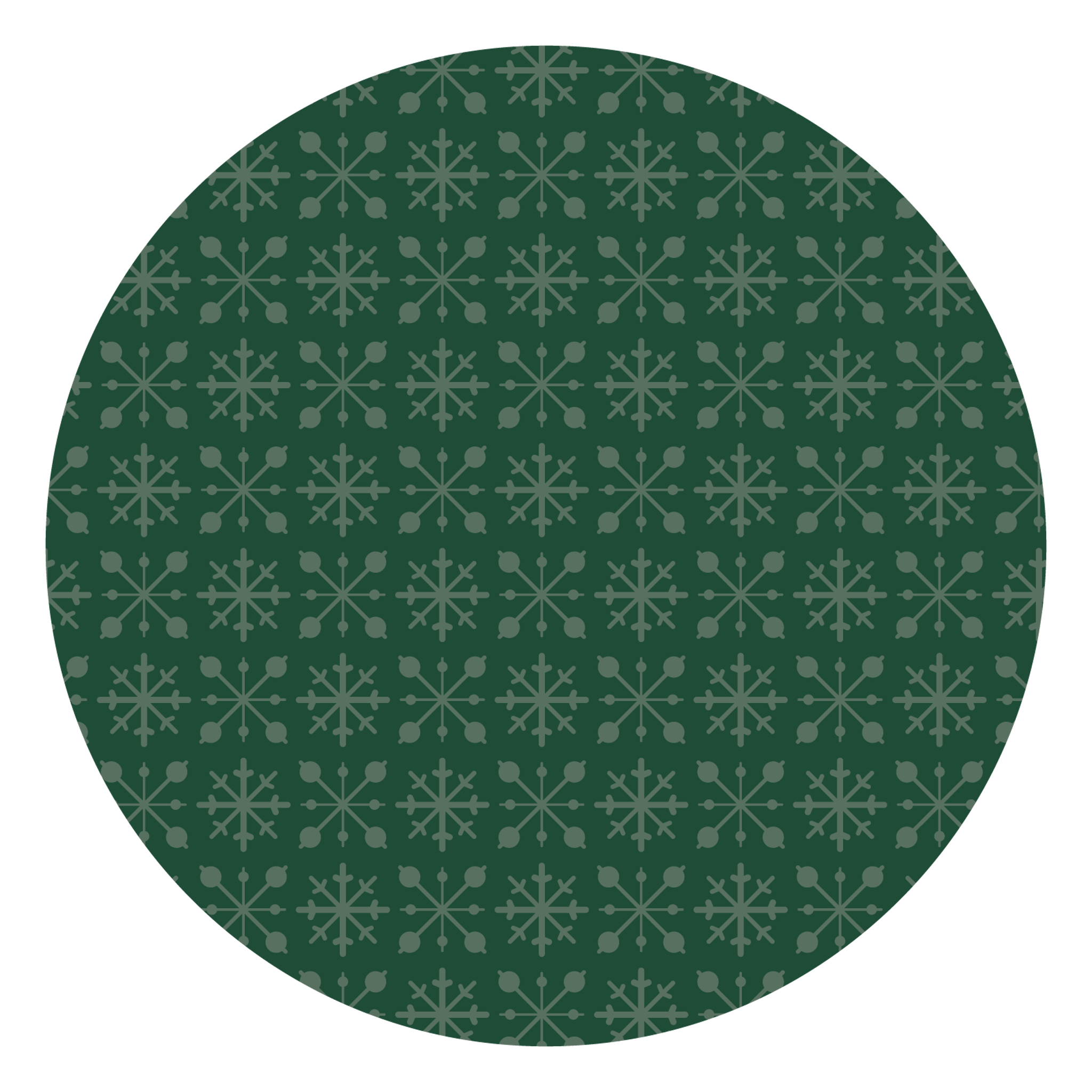 Retro Christmas Snowflakes Pattern