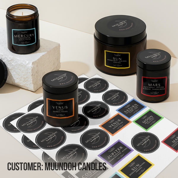 Create packaging labels with absolutely no minimums