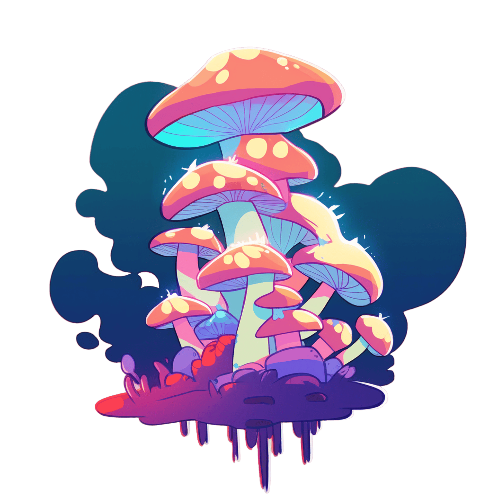 Mushrooms Melting