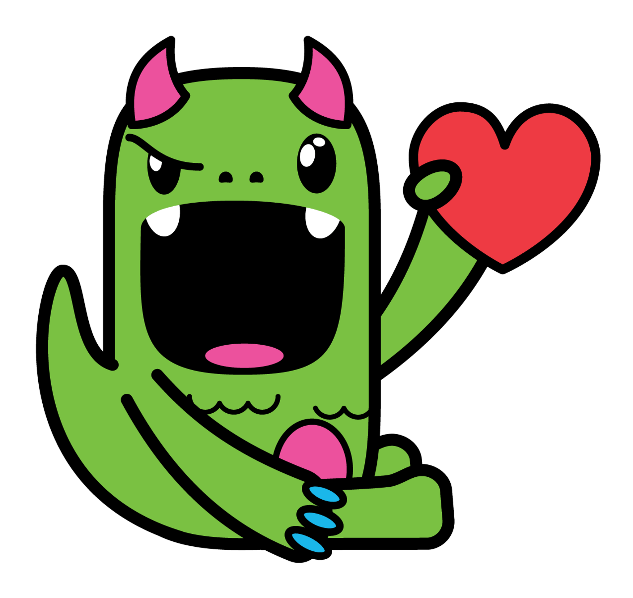 Luckees Tribe Monster Love Heart