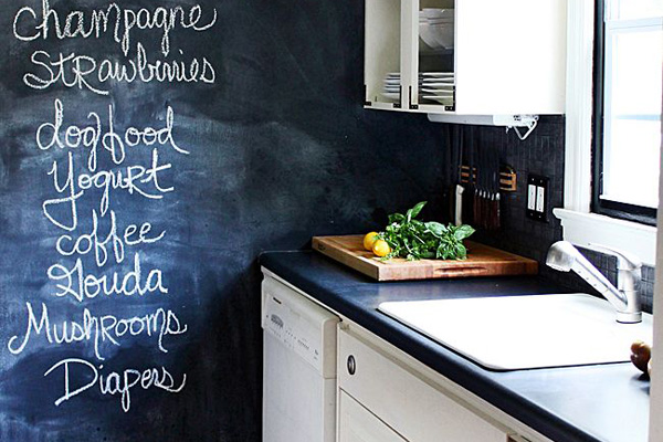 diy chalkboard wall, chalkboard design, home decor, statement wall, chalkboard paint