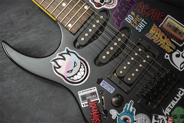 Variety of holographic stickers on surfaces